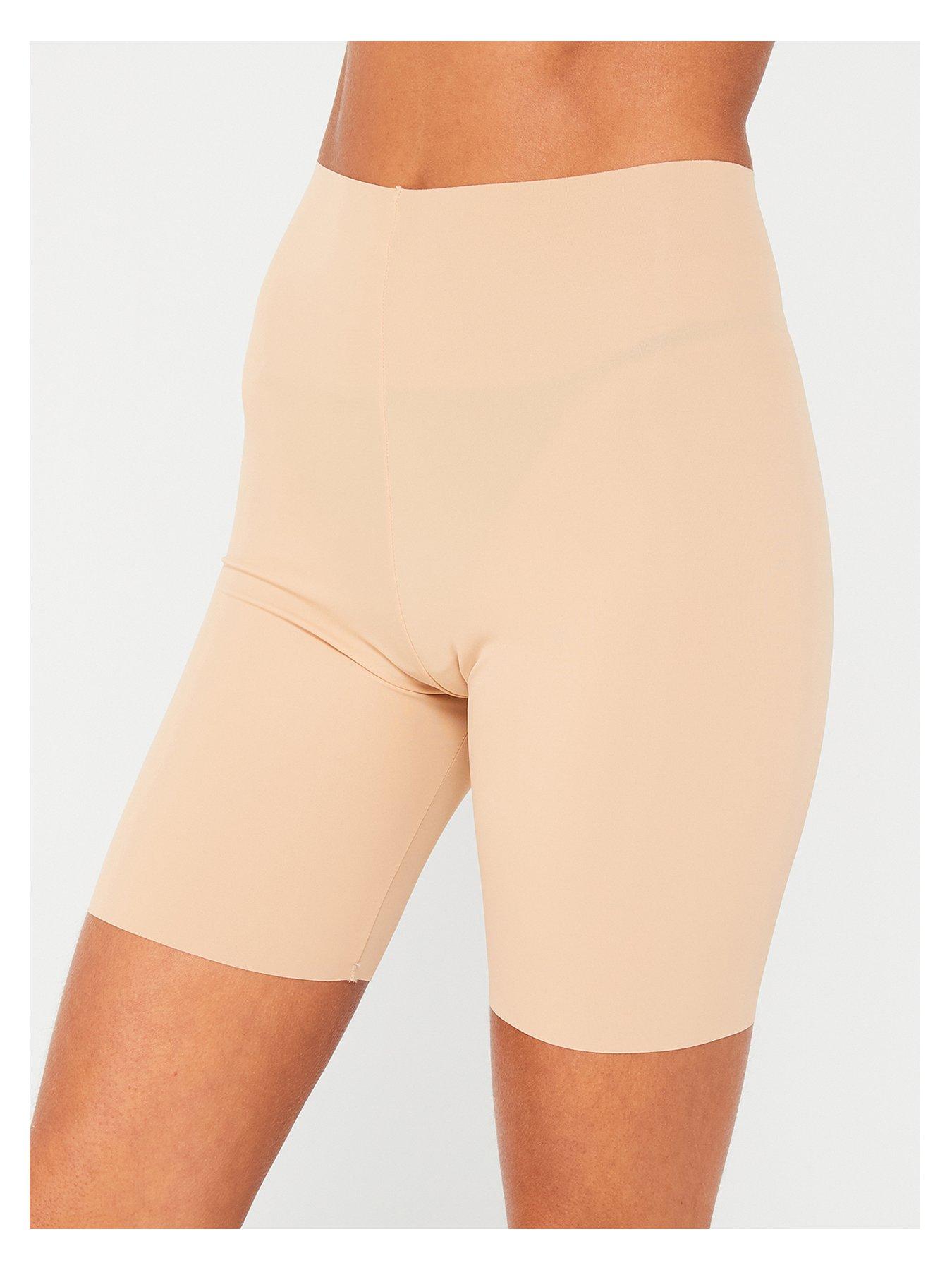 Image 2 of 4 of V by Very 2 Pack No Vpl Anti Chafing Shorts - Nude