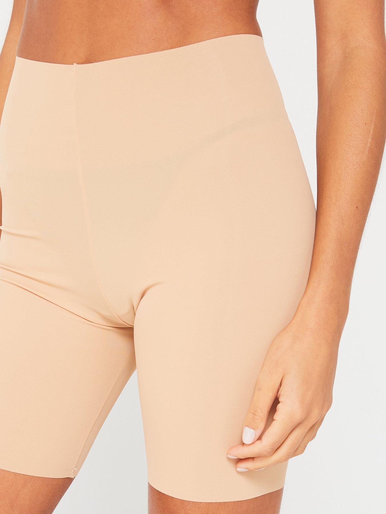 Image 4 of 4 of V by Very 2 Pack No Vpl Anti Chafing Shorts - Nude