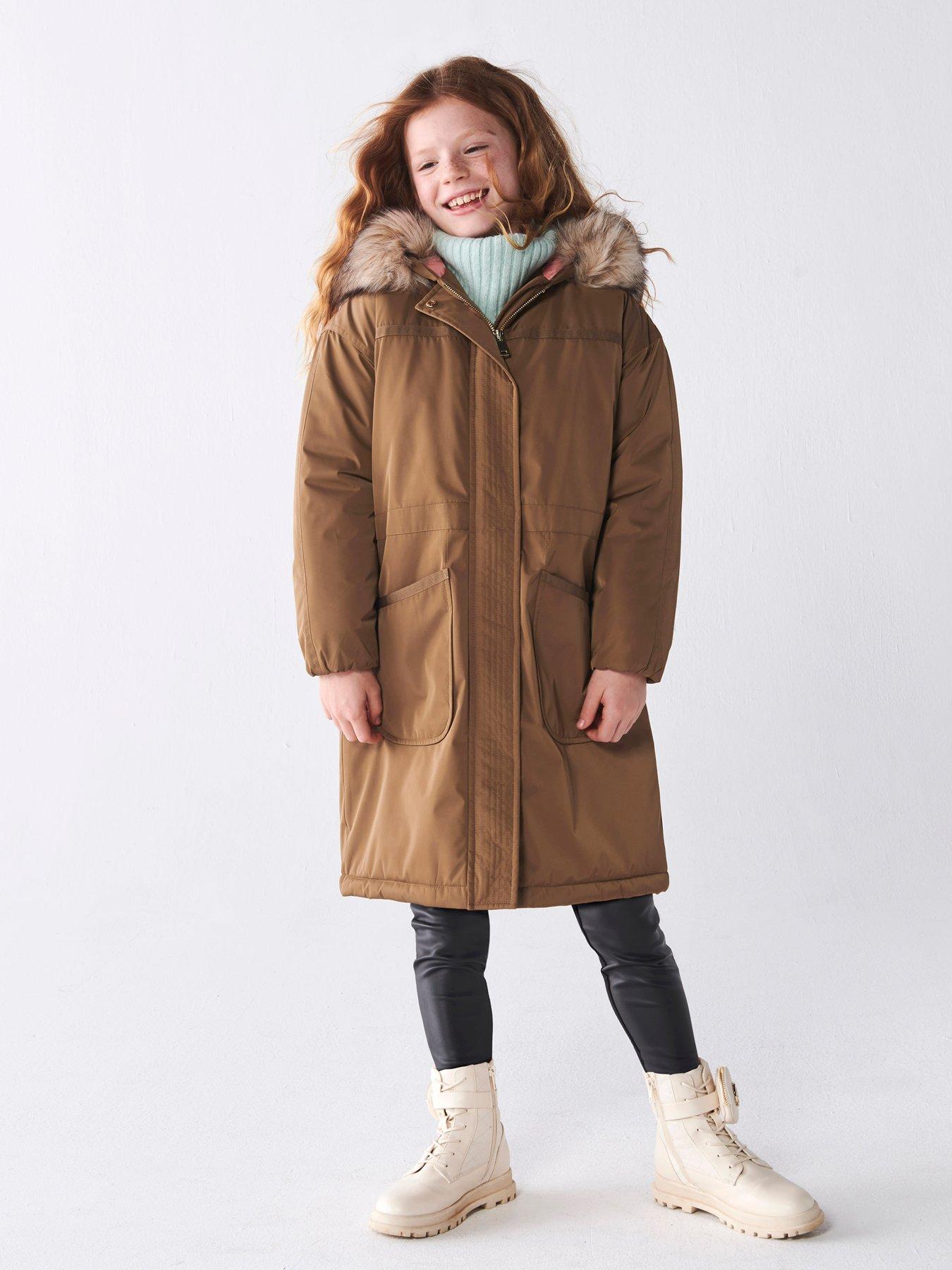 River island parka coat online