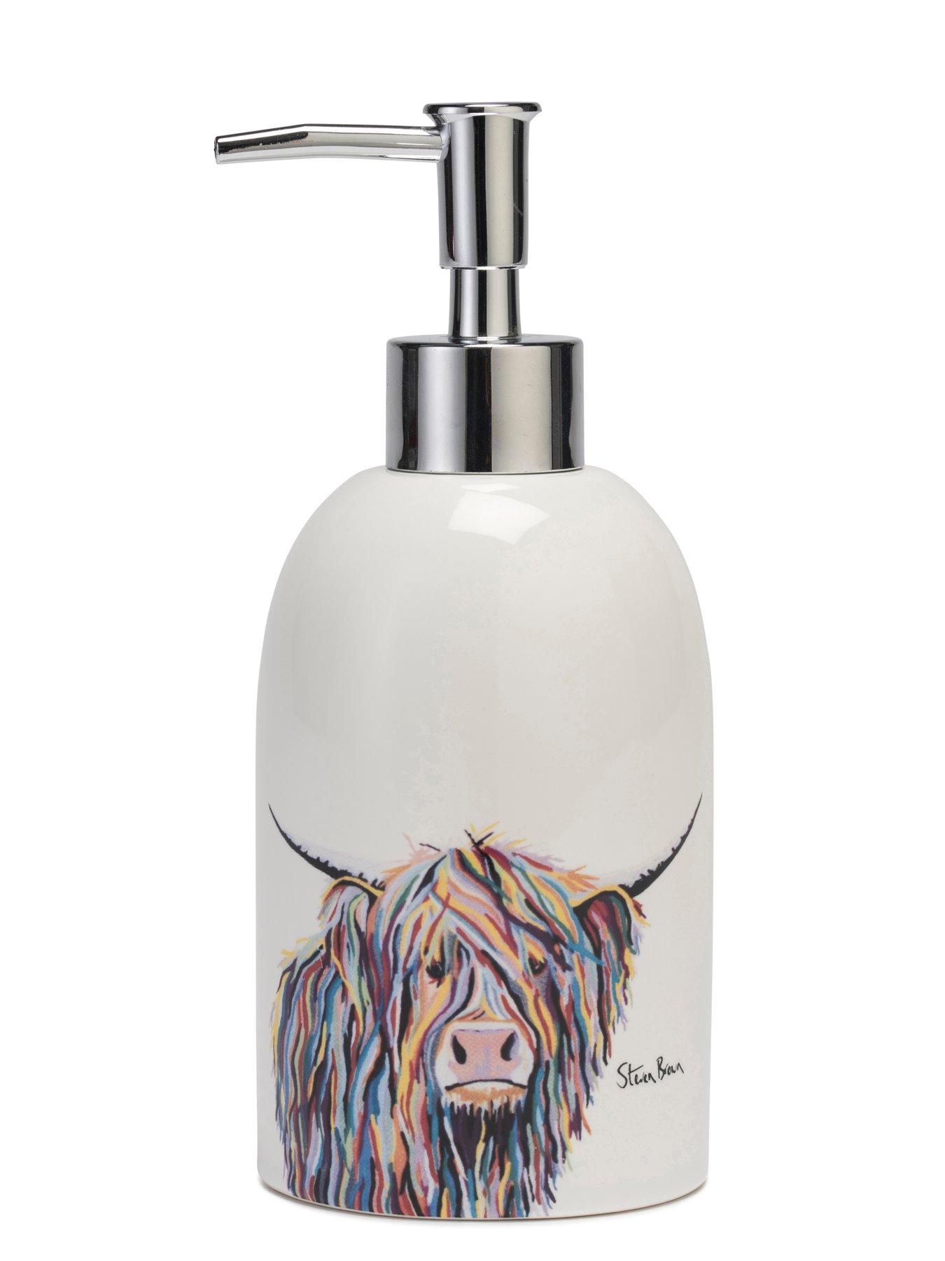 Image 3 of 5 of Croydex Steven Brown Ceramic Soap Dispenser - Angus McCoo