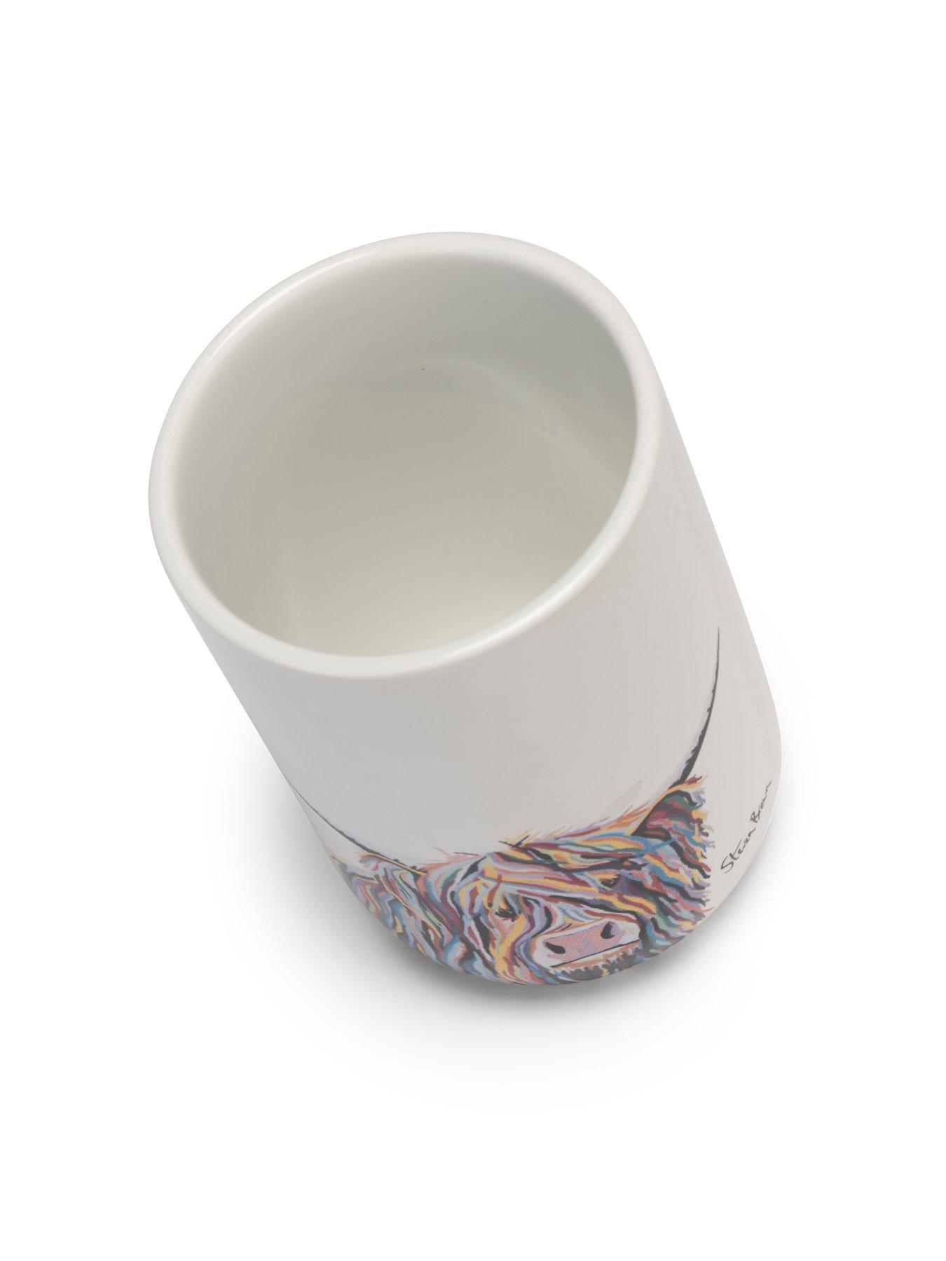 Image 4 of 6 of Croydex Steven Brown Ceramic Tumbler - Angus McCoo