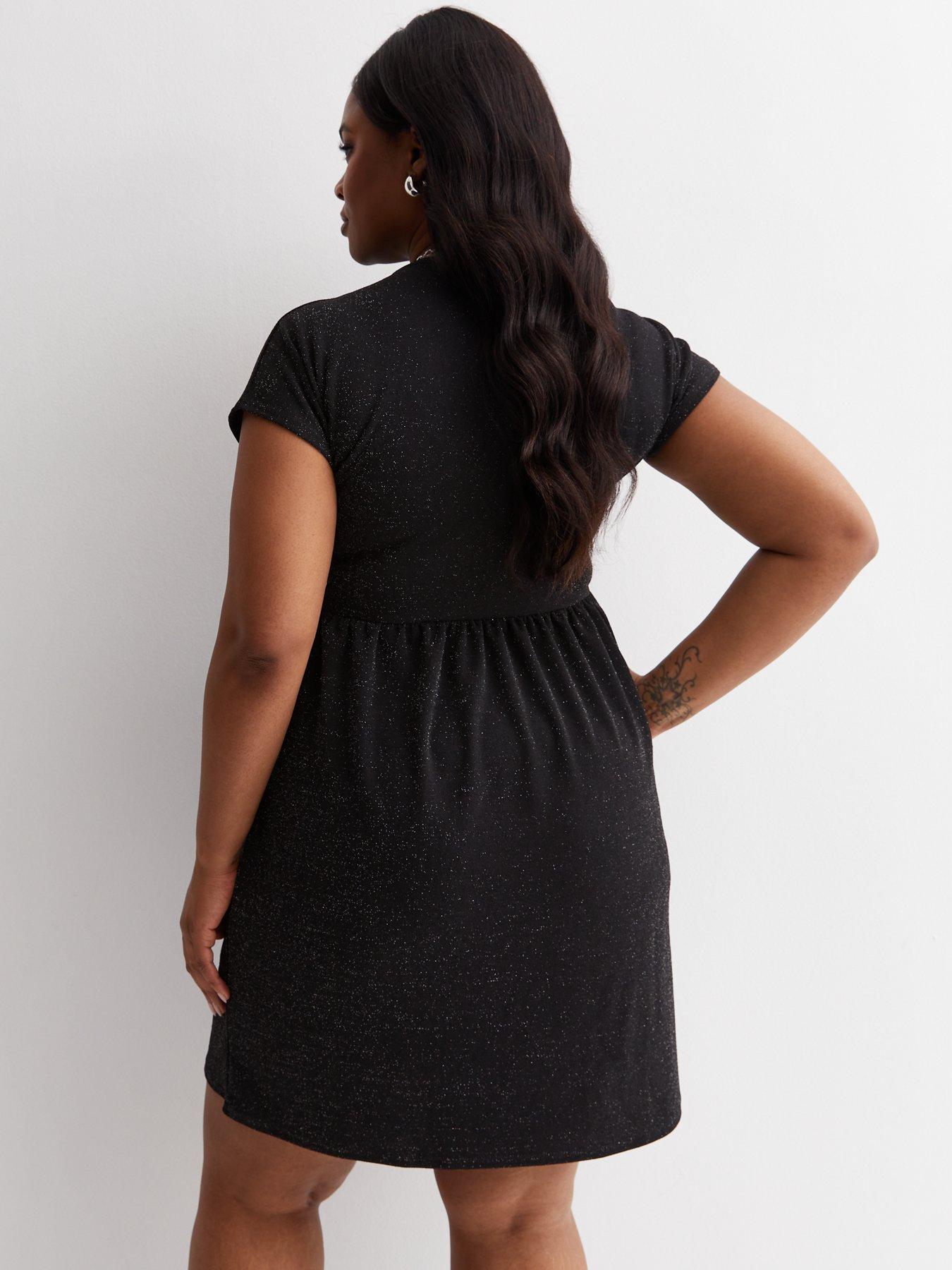 Glitter smock dress sales