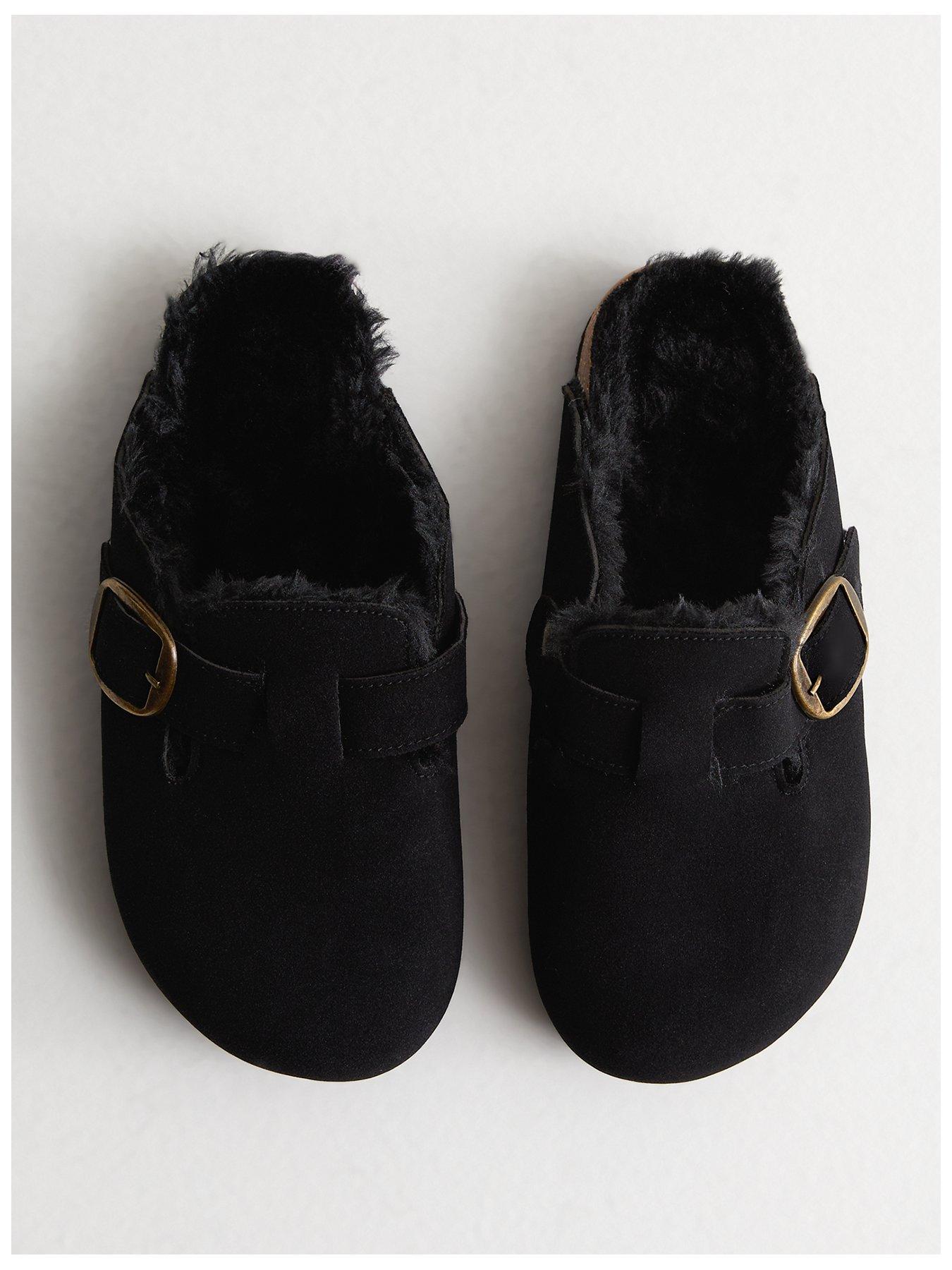 Halo: Black Leather & Shearling - Wide Fur Lined Sneakers – Sole