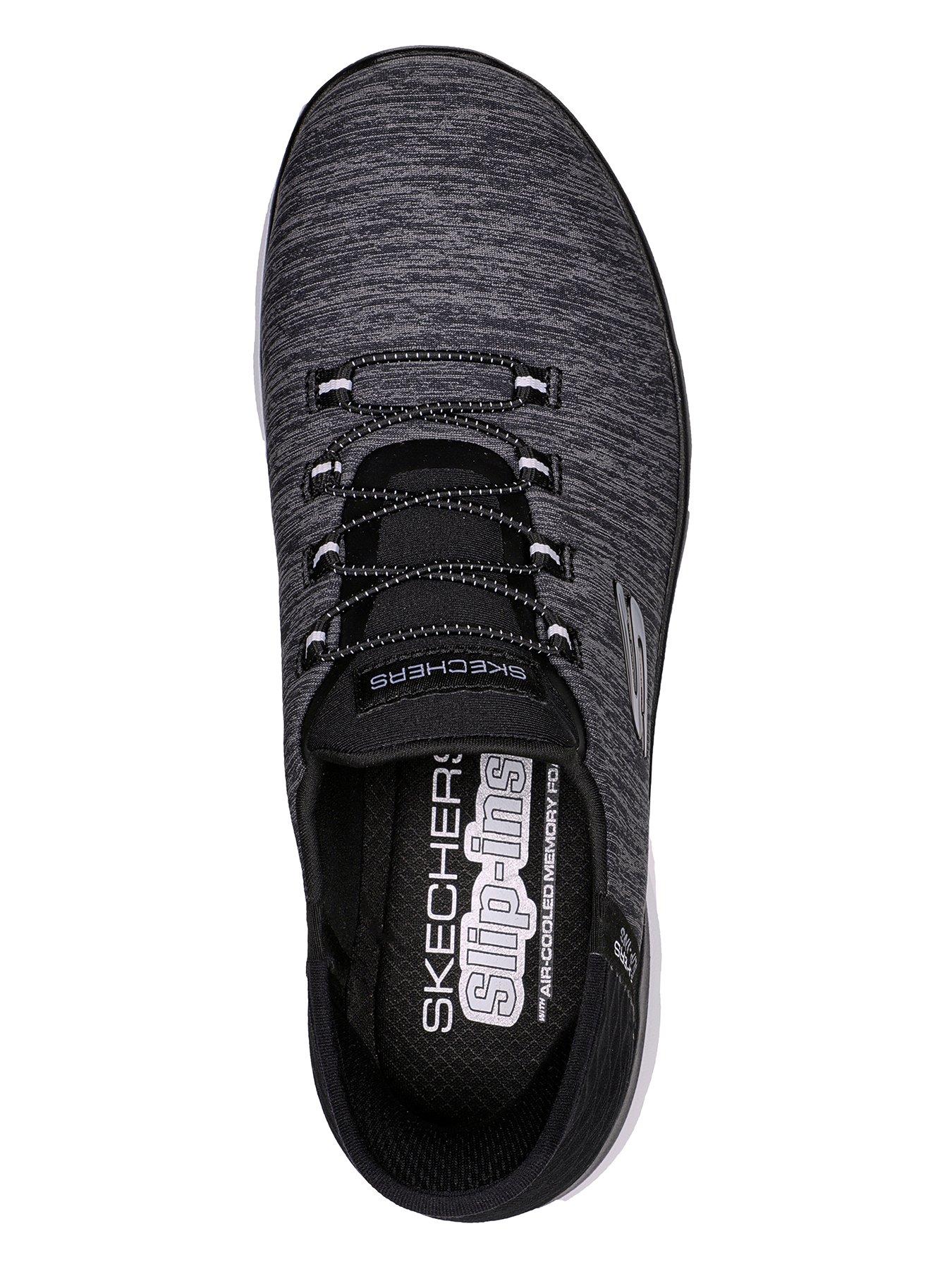 Skechers Summits Dazzling Haze Slip In Trainers Black White