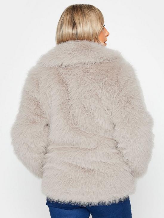 stillFront image of mco-natural-long-faux-fur-jacket