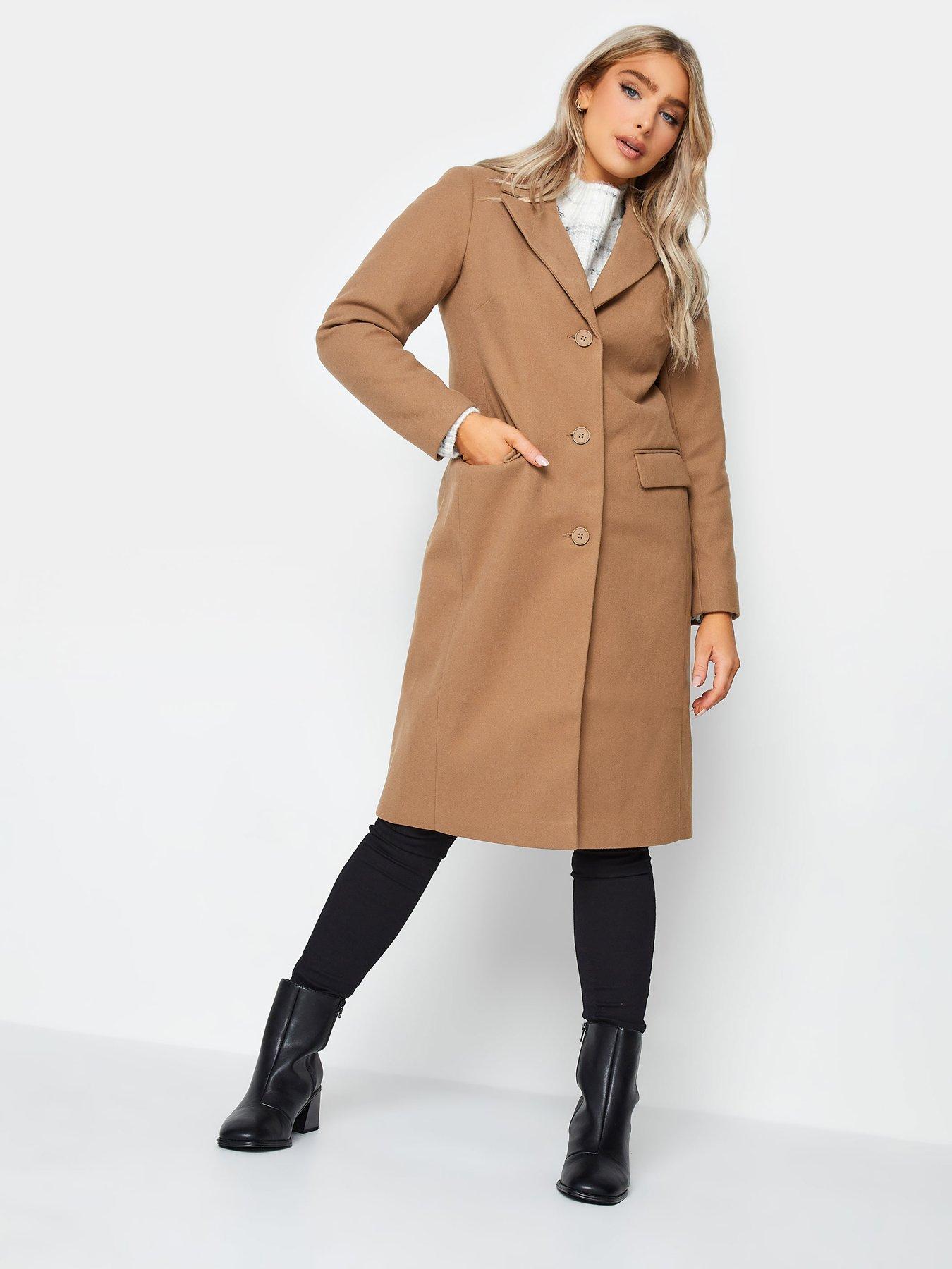 Midi Formal City Coat - Camel