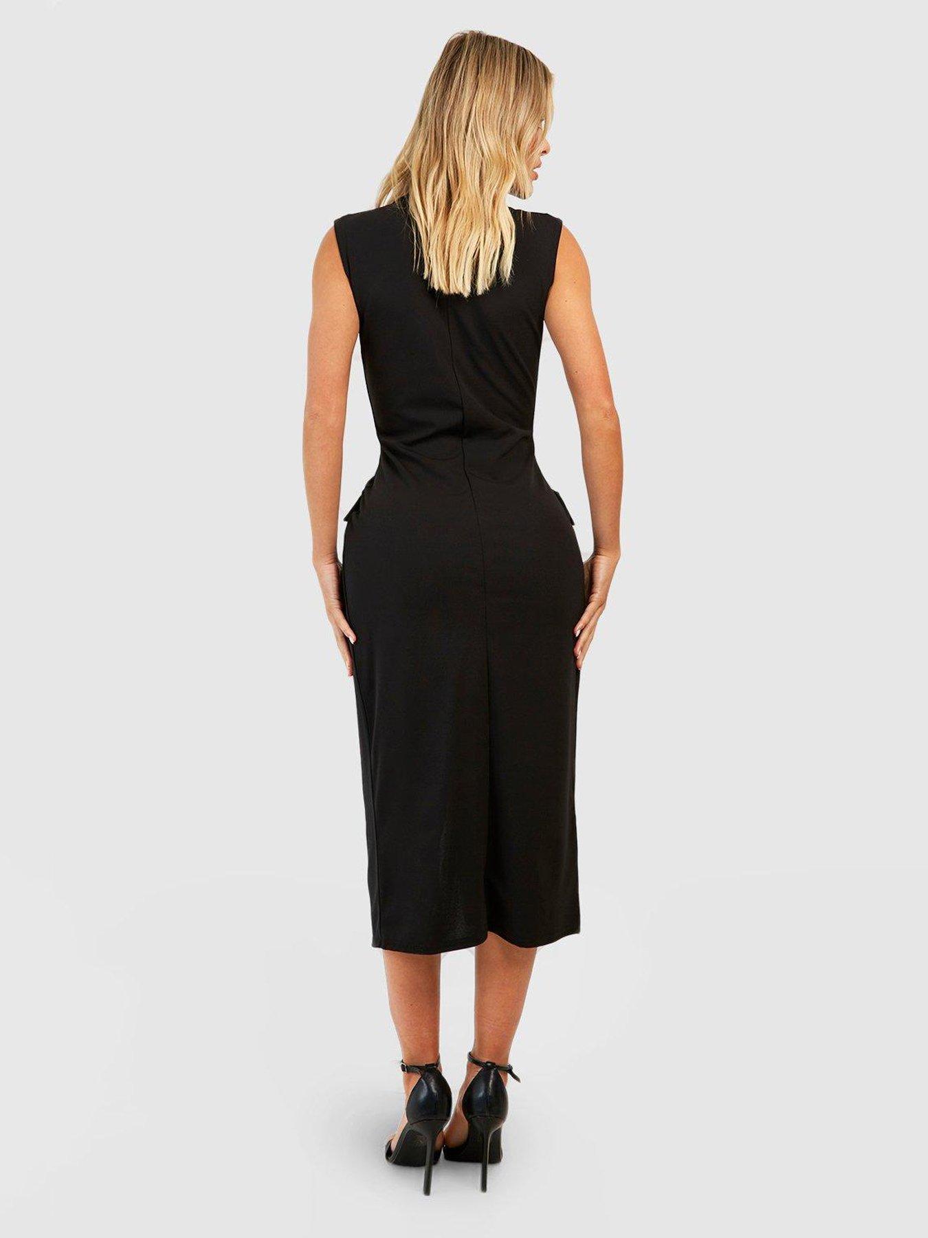 Boohoo black blazer dress best sale