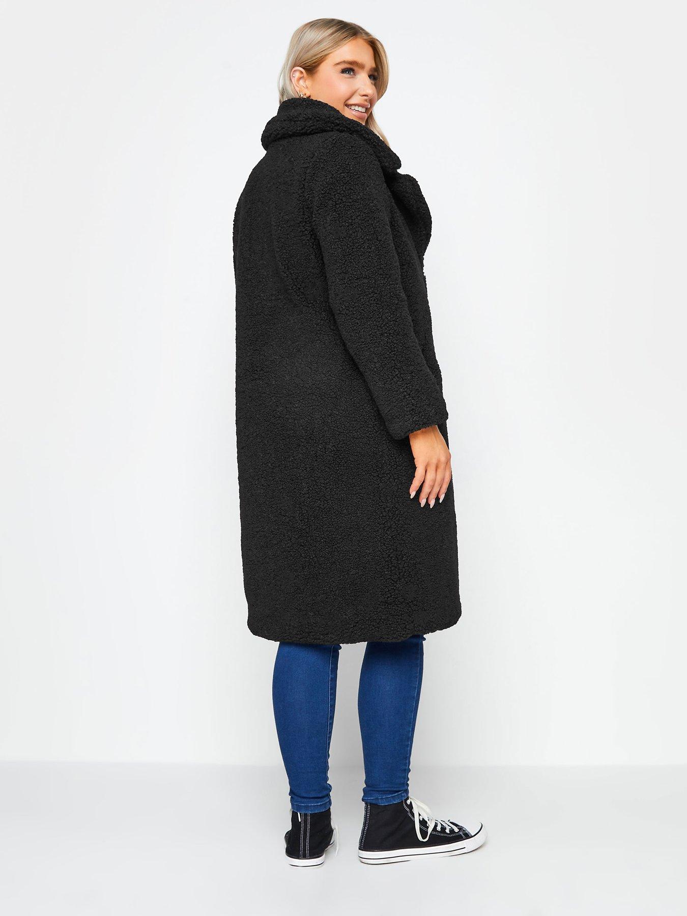 Borg hotsell coat black