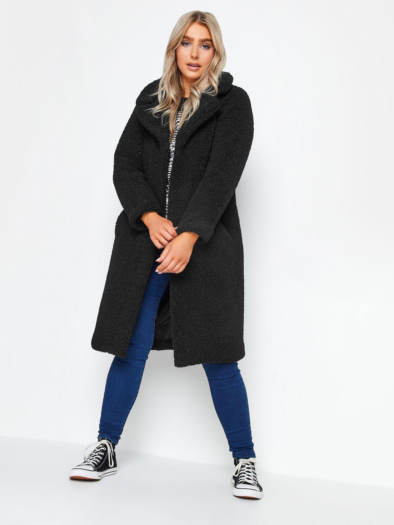 Long black borg coat online