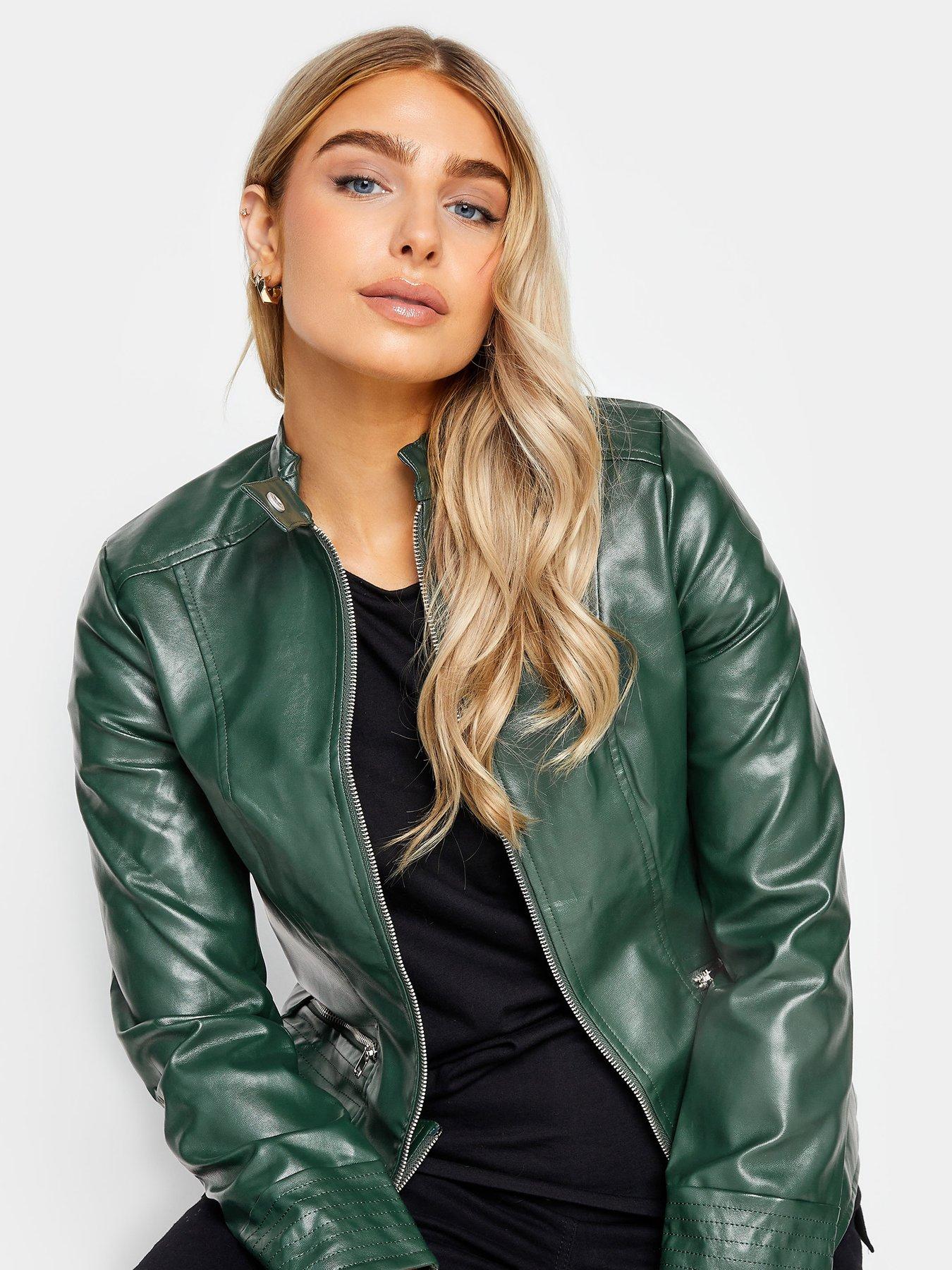  image of mco-dark-green-pu-jacket