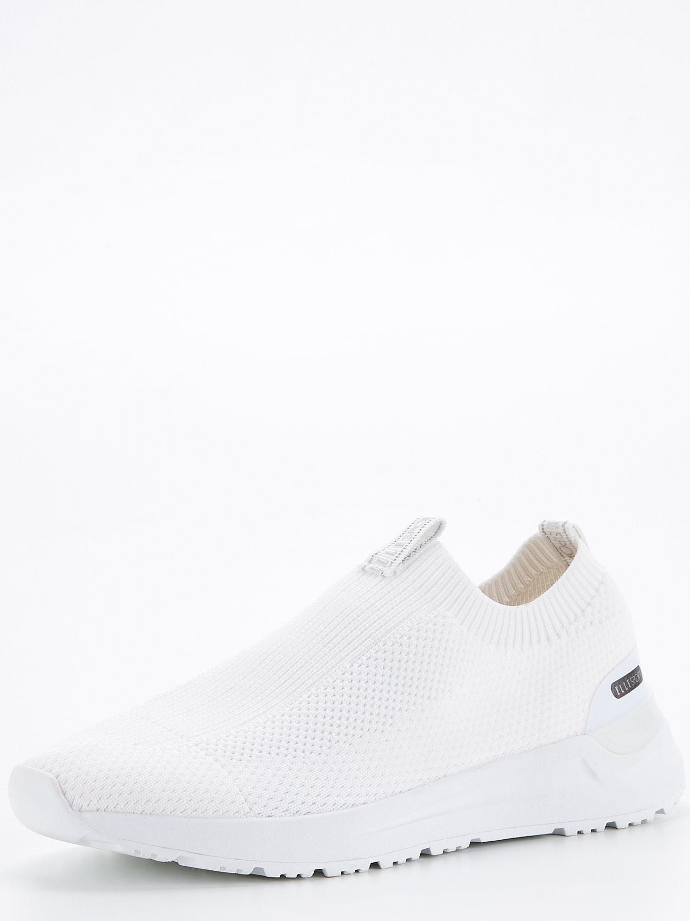 Elle Sport Knitted Slip On Trainer White Littlewoods