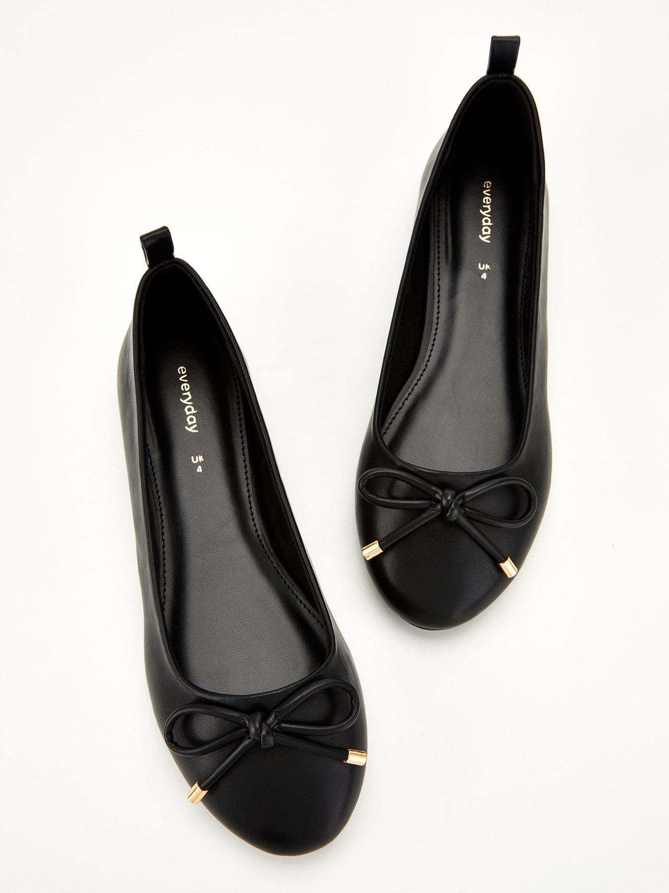  image of everyday-round-toe-ballerina-black