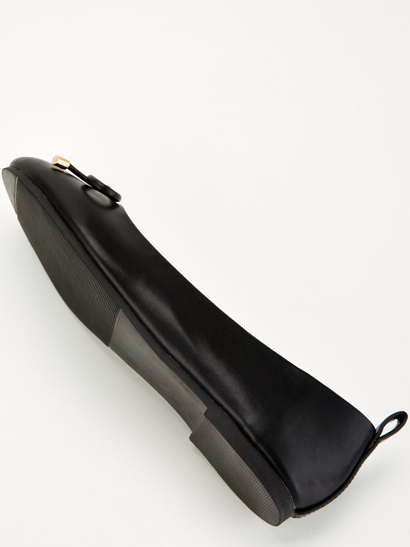 Image 5 of 6 of The Very Collection Womens Round Toe Ballerina Pumps - Black
