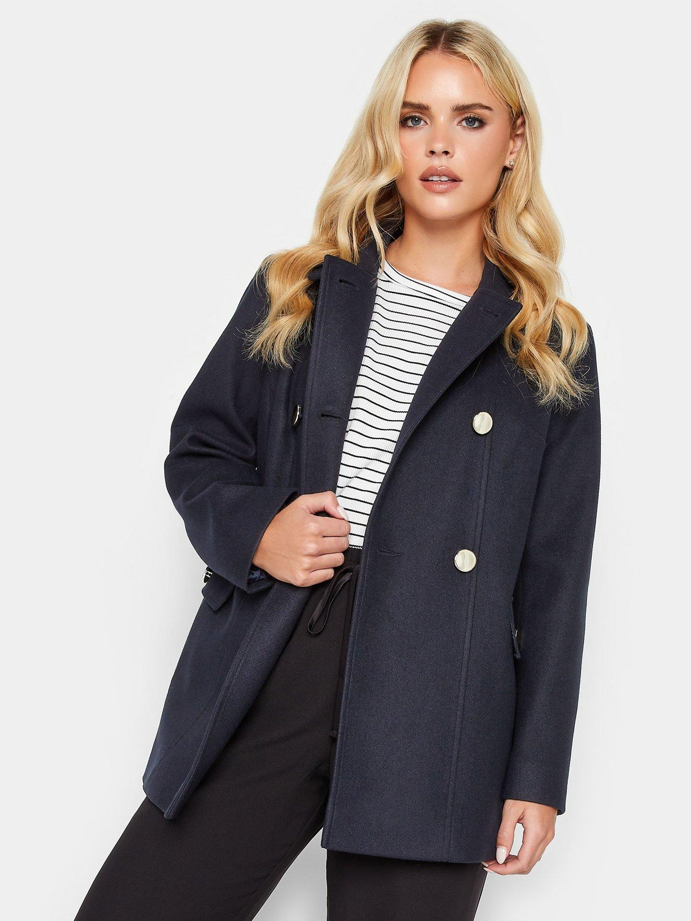 Petite navy coat on sale