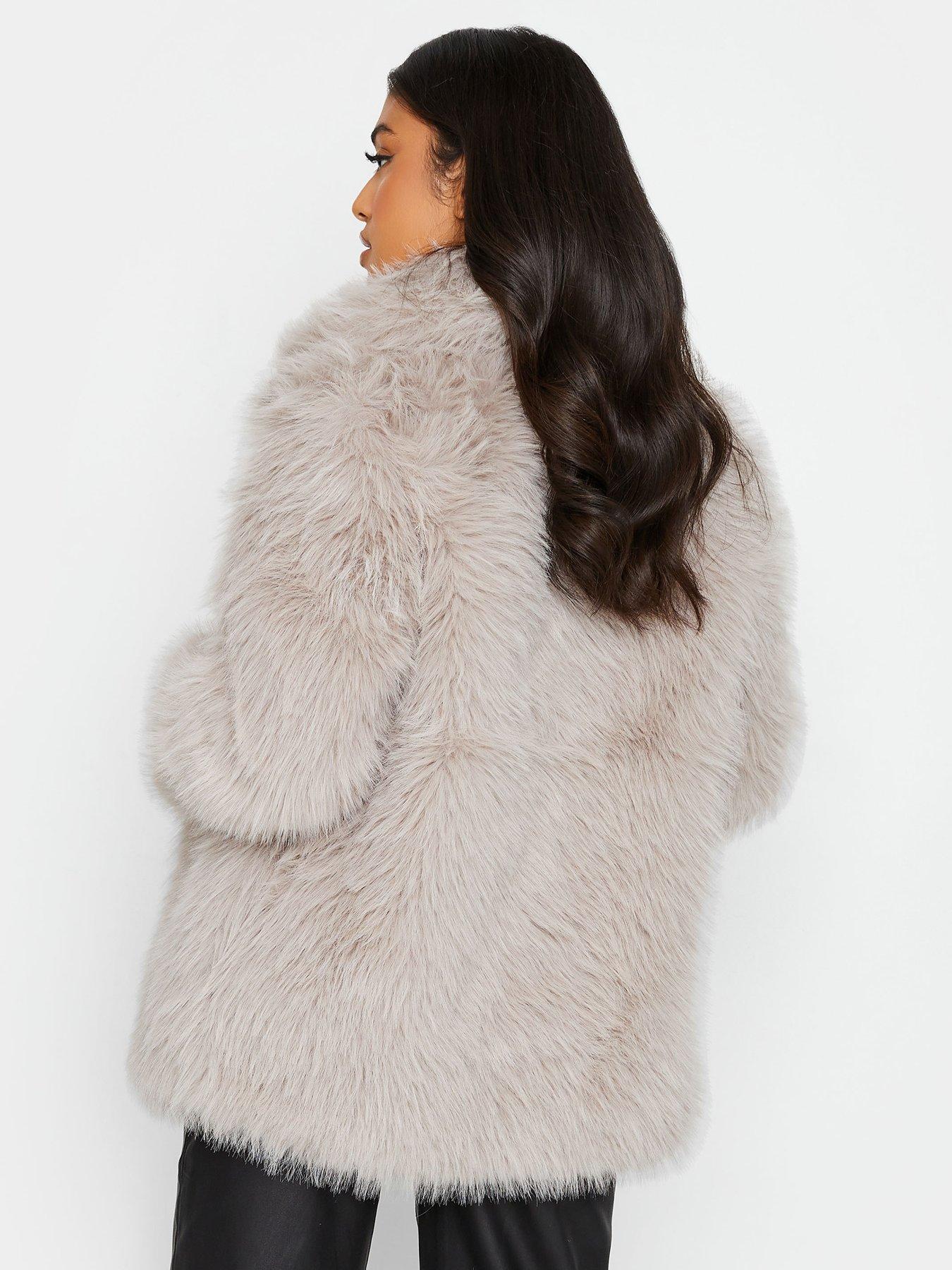 Petite Faux Fur Coat