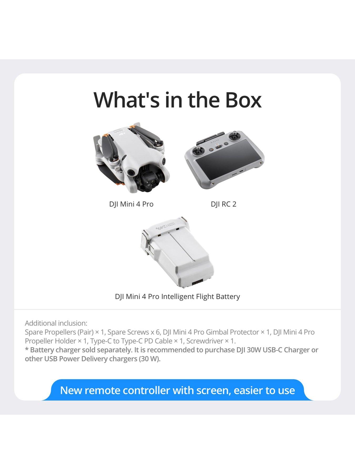  image of dji-mini-4-pro-camera-drone-withnbsprc-n2-controller