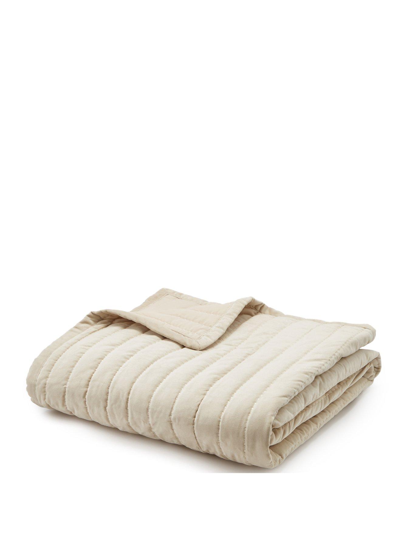  image of michelle-keegan-home-cotton-velvet-stitch-embroidered-bedspread