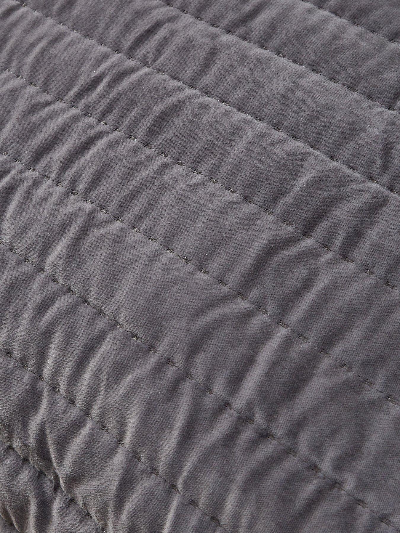  image of very-home-cotton-velvet-stitch-embroidered-bedspread