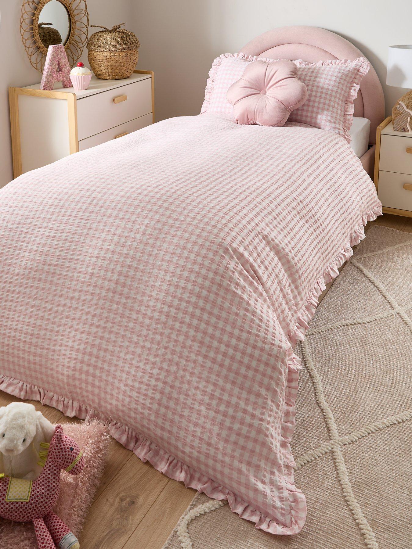 The Very Collection Gingham Seersucker Duvet Cover Set