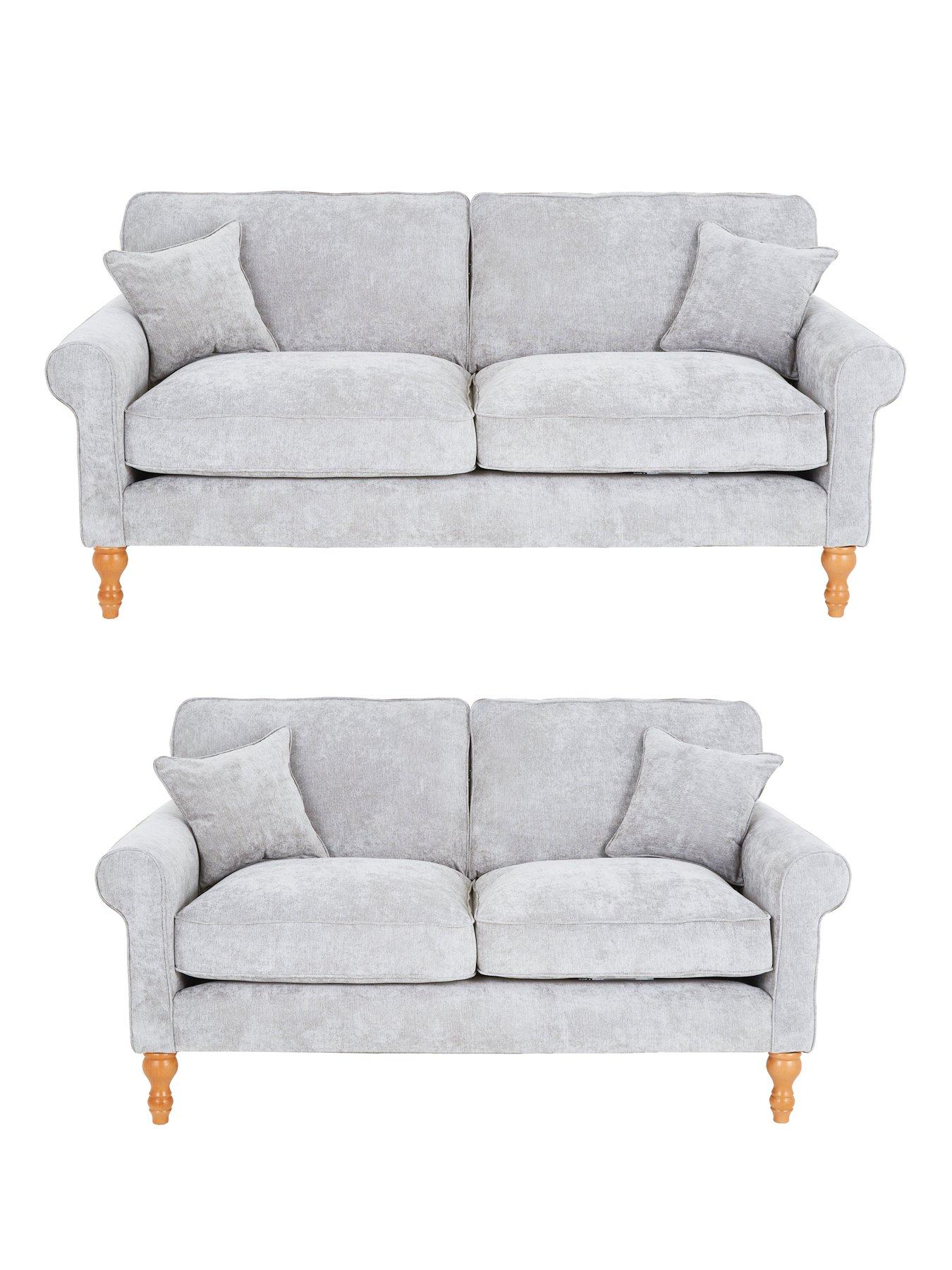 Very Home William 3 Seater + 2 Seater Fabric Sofa Set (Buy  &  SAVE!) - Made in the UK