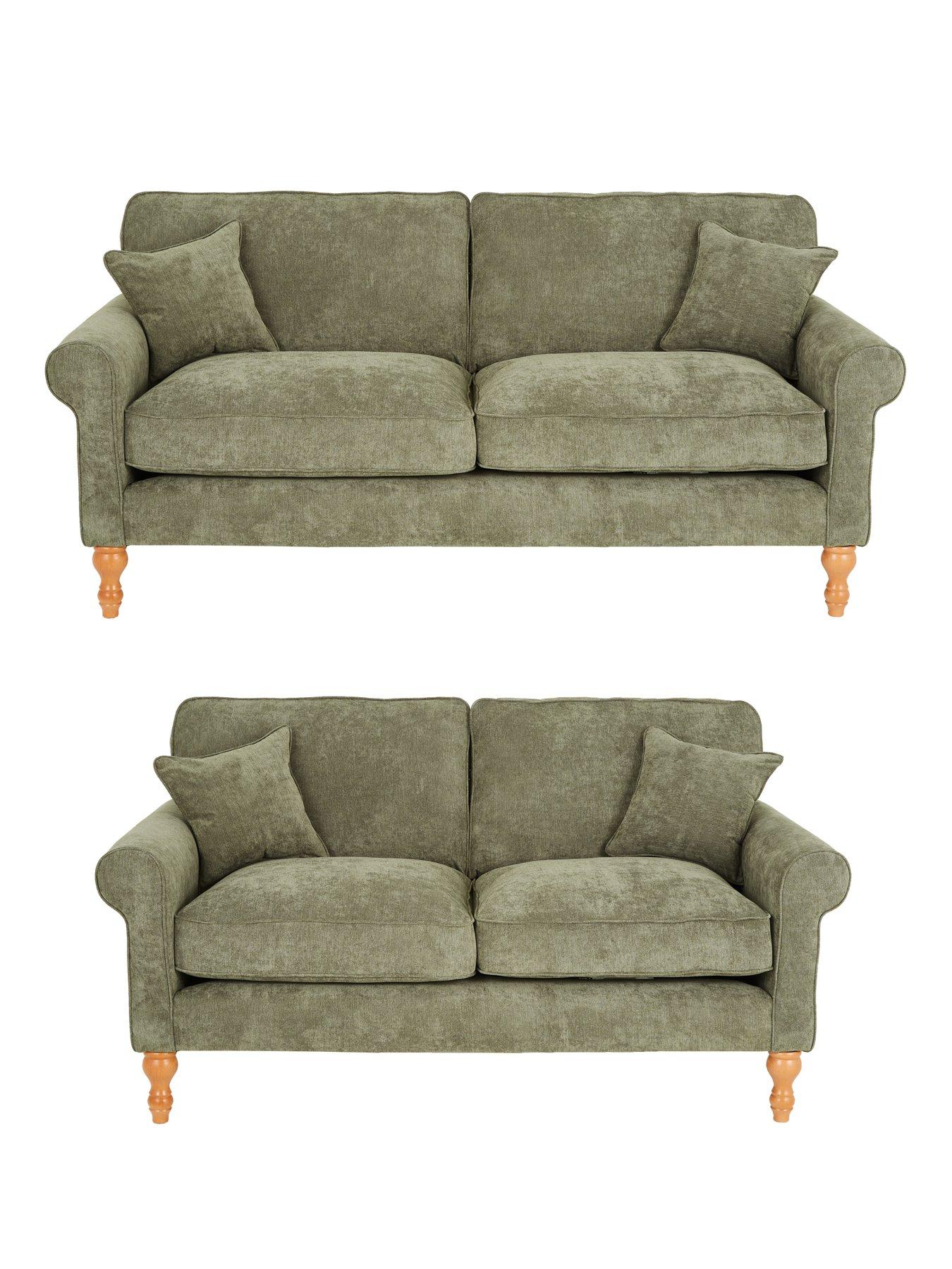 The Very Collection William 3 Seater + 2 Seater Fabric Sofa Set (Buy  &  SAVE!) - Made in the UK
