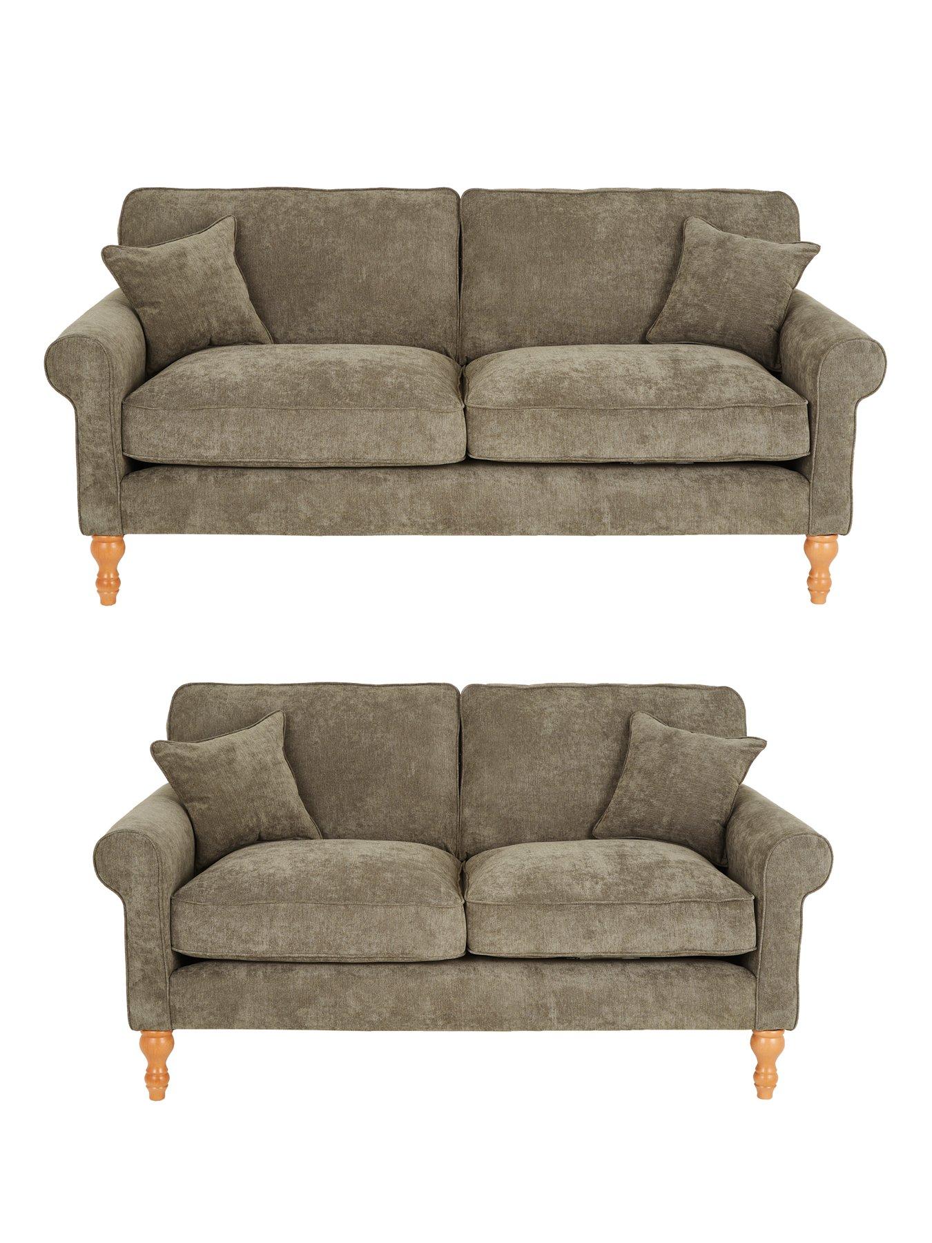 Image 1 of 5 of The Very Collection William 3 Seater + 2&nbsp;Seater Fabric&nbsp;Sofa Set (Buy &amp; SAVE!)&nbsp;- Made in the UK