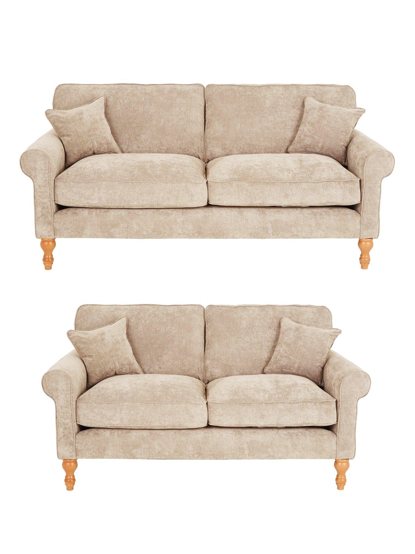 The Very Collection William 3 Seater + 2 Seater Fabric Sofa Set (Buy  &  SAVE!) - Made in the UK