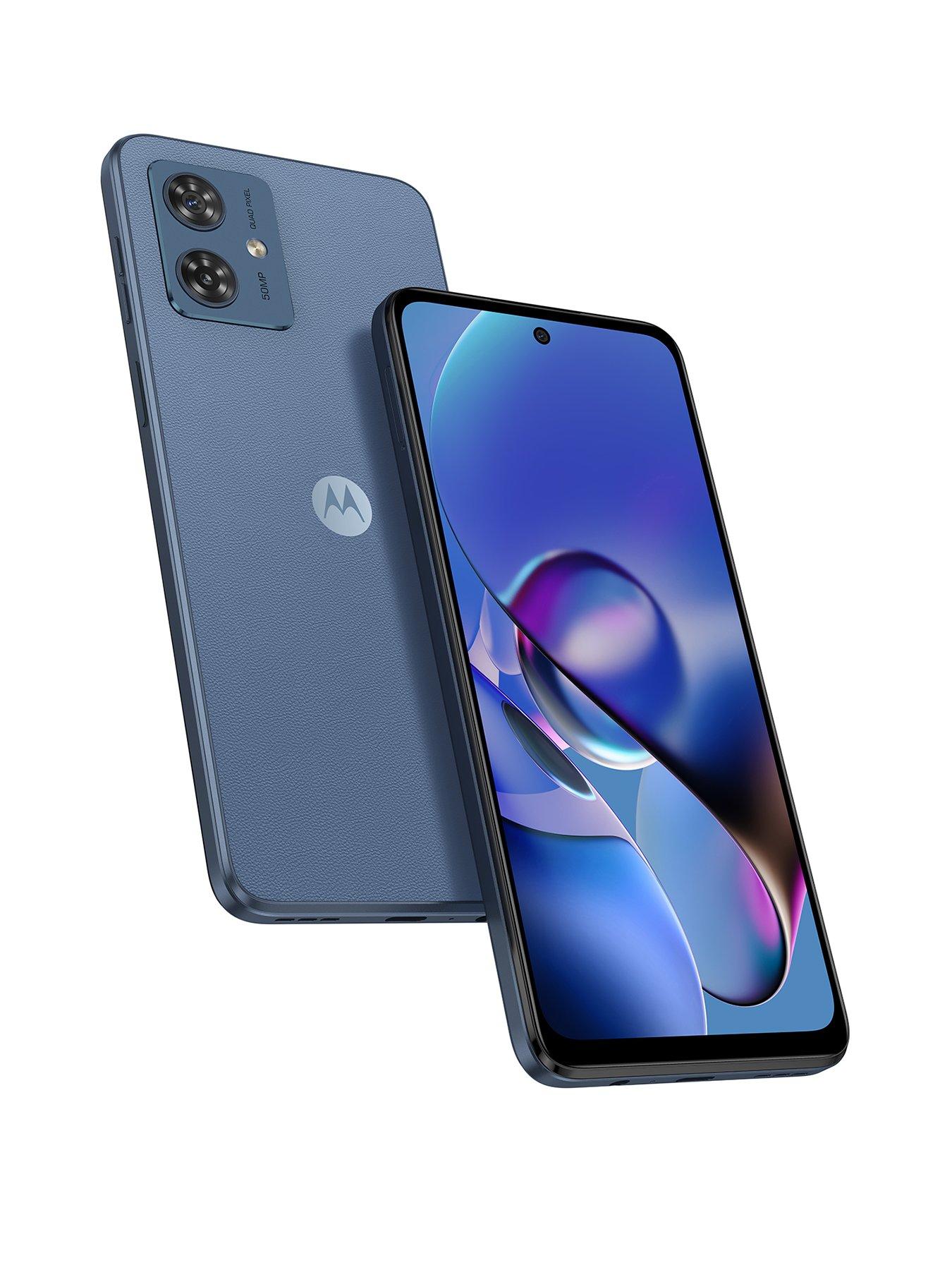 Motorola Moto G54 8GB RAM + 256GB Storage - Indigo Blue, Vegan Leather