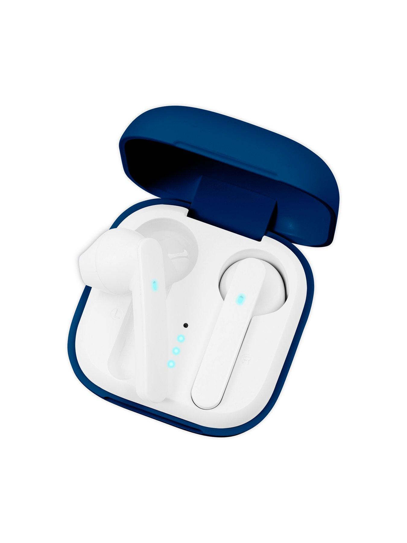  image of harry-lime-series-27-navy-silicone-strap-smart-watch-with-blue-true-wireless-earphone-in-charging-case