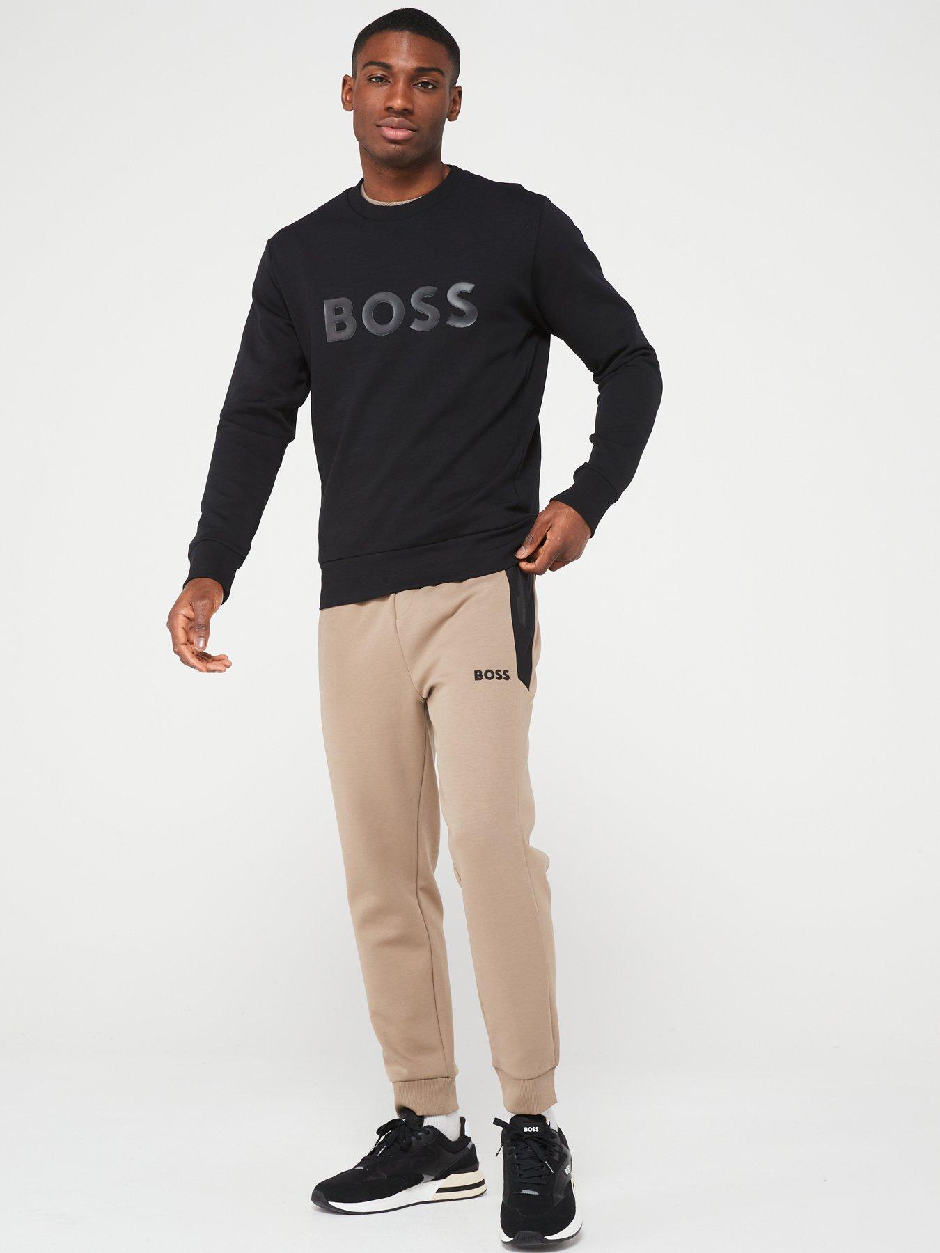 Image 3 of 4 of BOSS Salbo Crew Neck Sweatshirt - Black