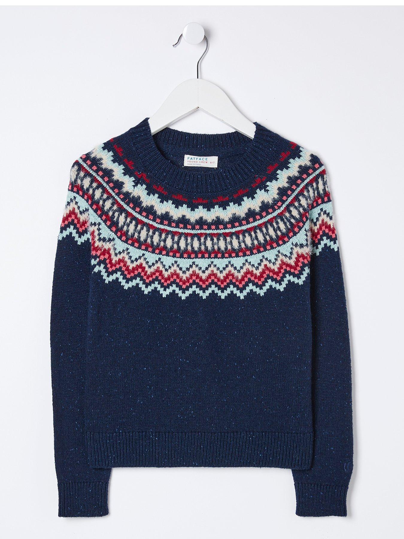 Girls fairisle clearance jumper