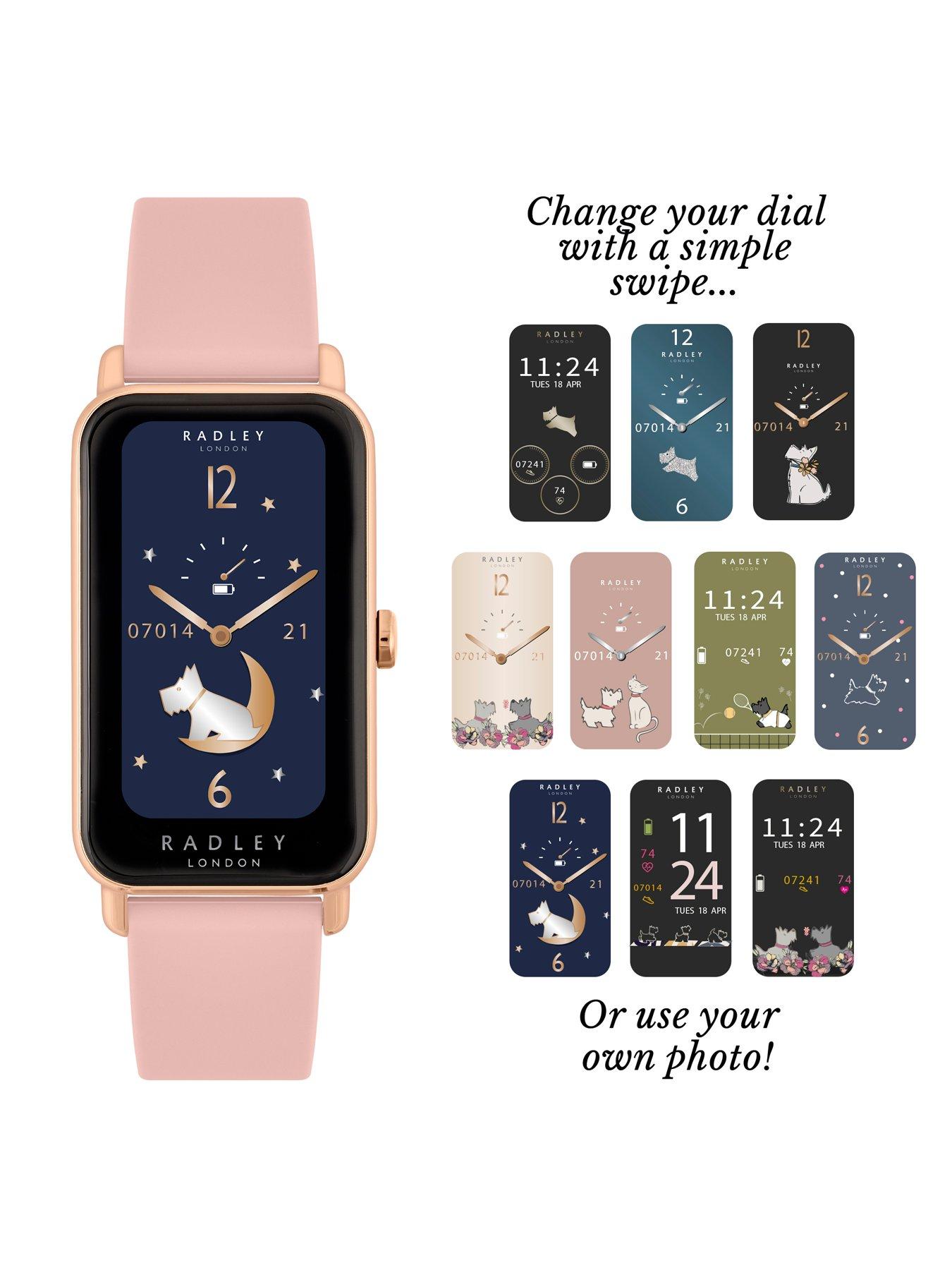  image of radley-ladies-series-21-smart-rose-gold-cobweb-lozenge-watch