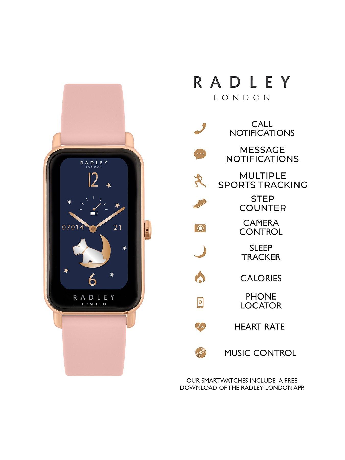  image of radley-ladies-series-21-smart-rose-gold-cobweb-lozenge-watch