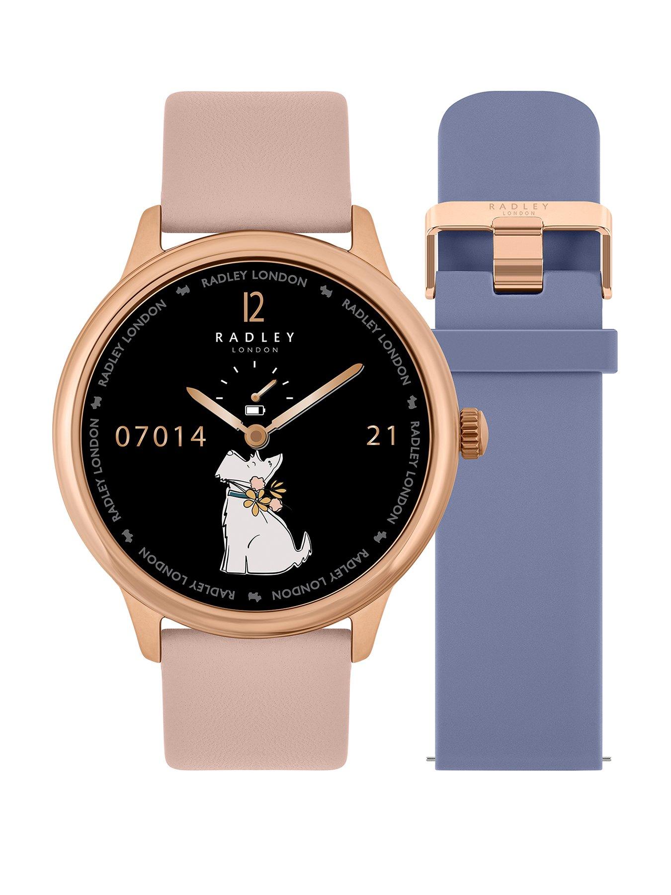 radley-series-19-smart-calling-watch-with-interchangeable-cobweb-leather-and-denim-silicone-straps