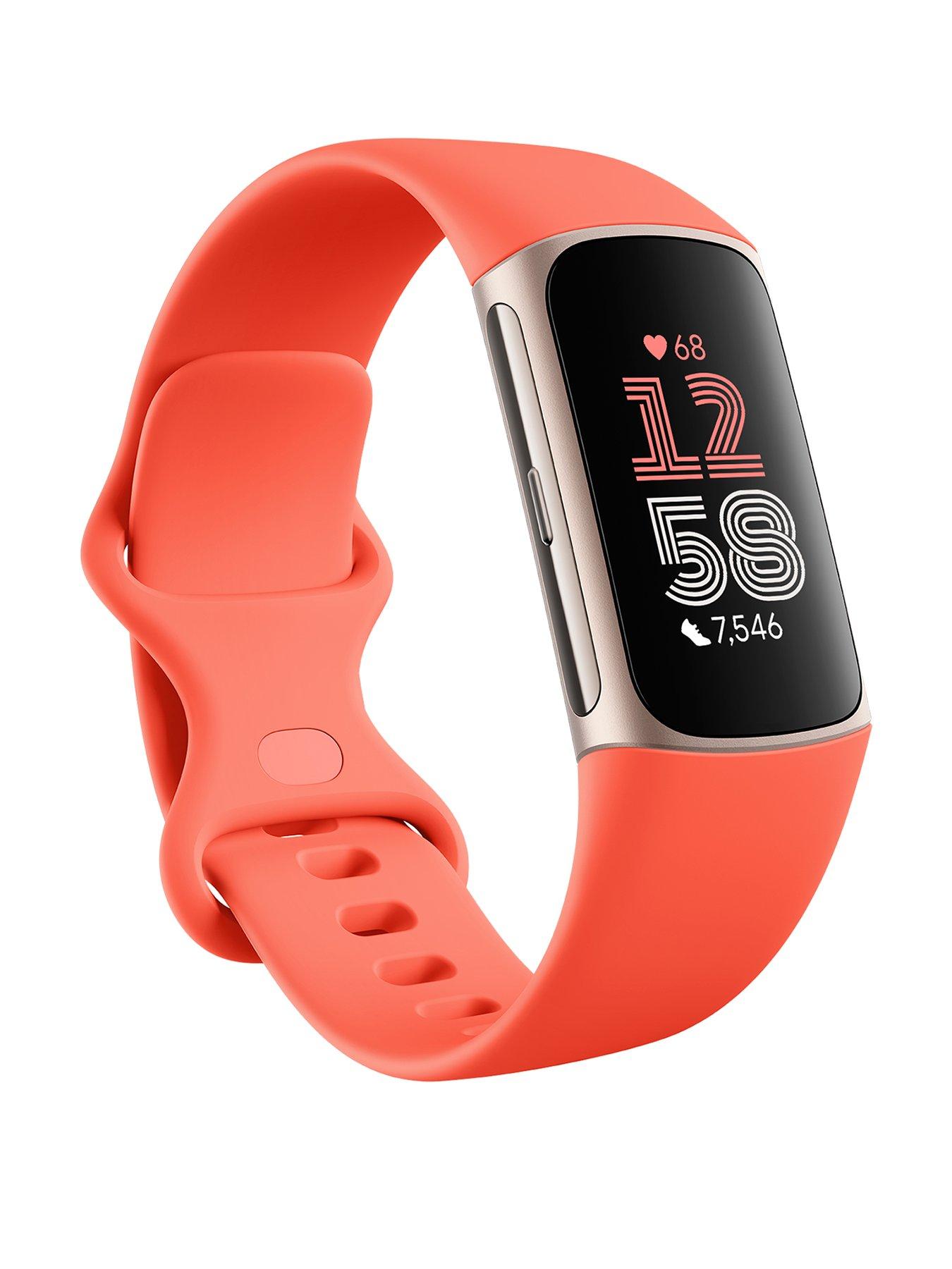 undefined Charge 6 - Coral Band / Champagne Gold Aluminum Case