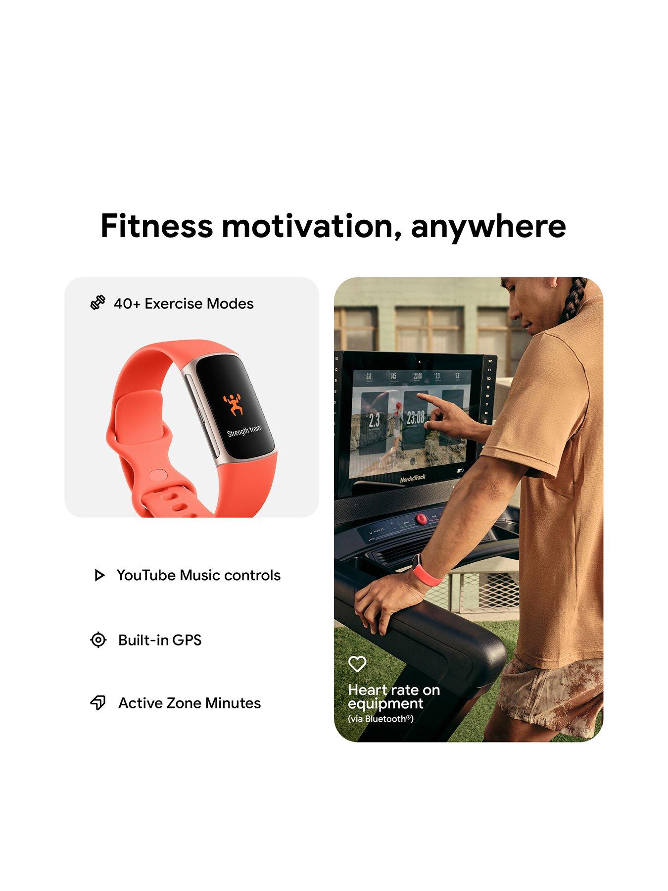 Fitbit Charge Coral Band Champagne Gold Aluminum Case