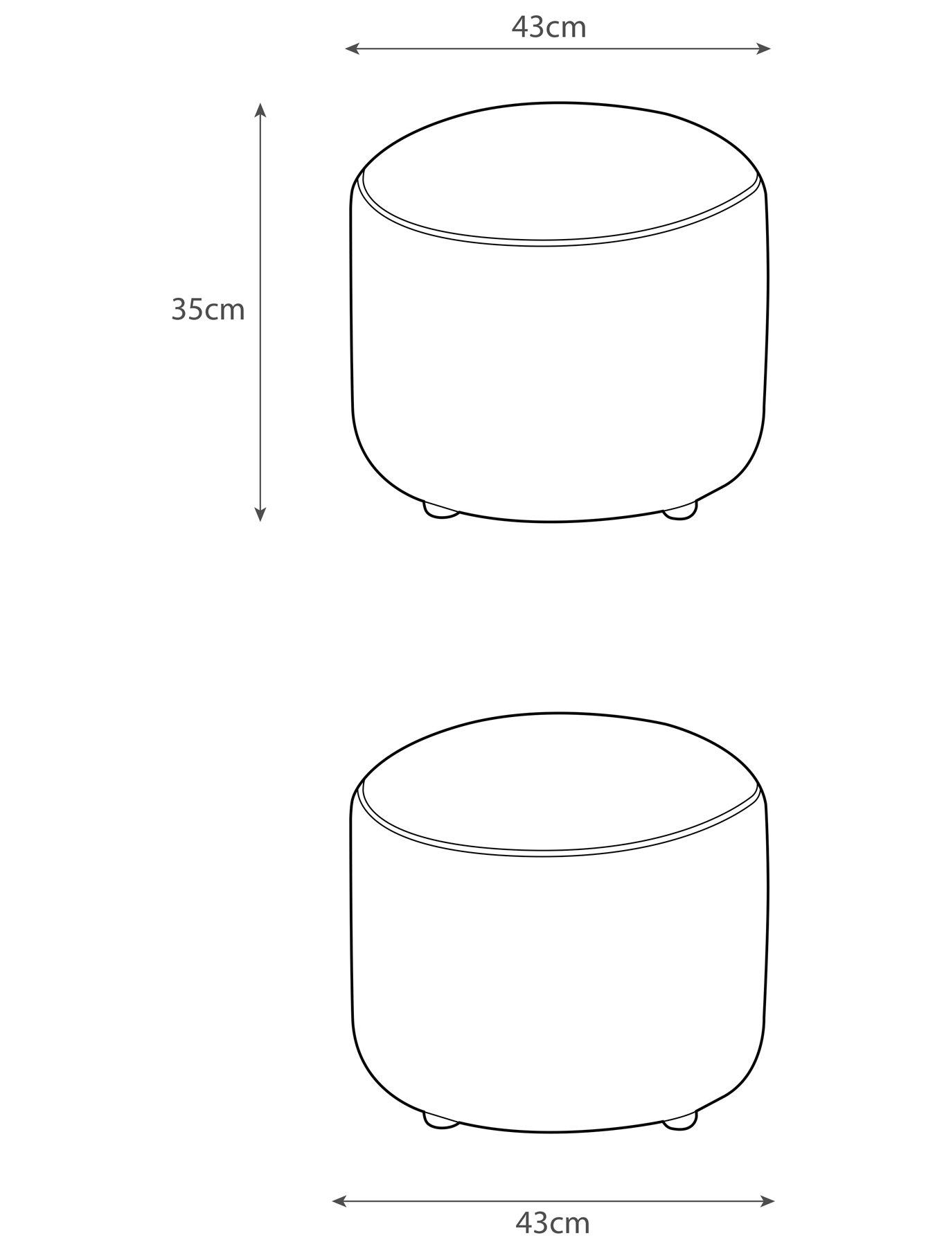 Image 4 of 4 of Very Home Maison Velvet Accent Stool&nbsp;- Made to order in the UK