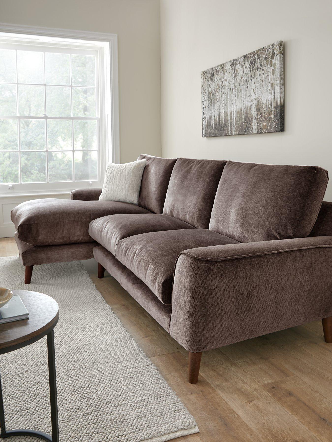 undefined Astrid Left Hand Fabric Corner Chaise Sofa - Made in the UK