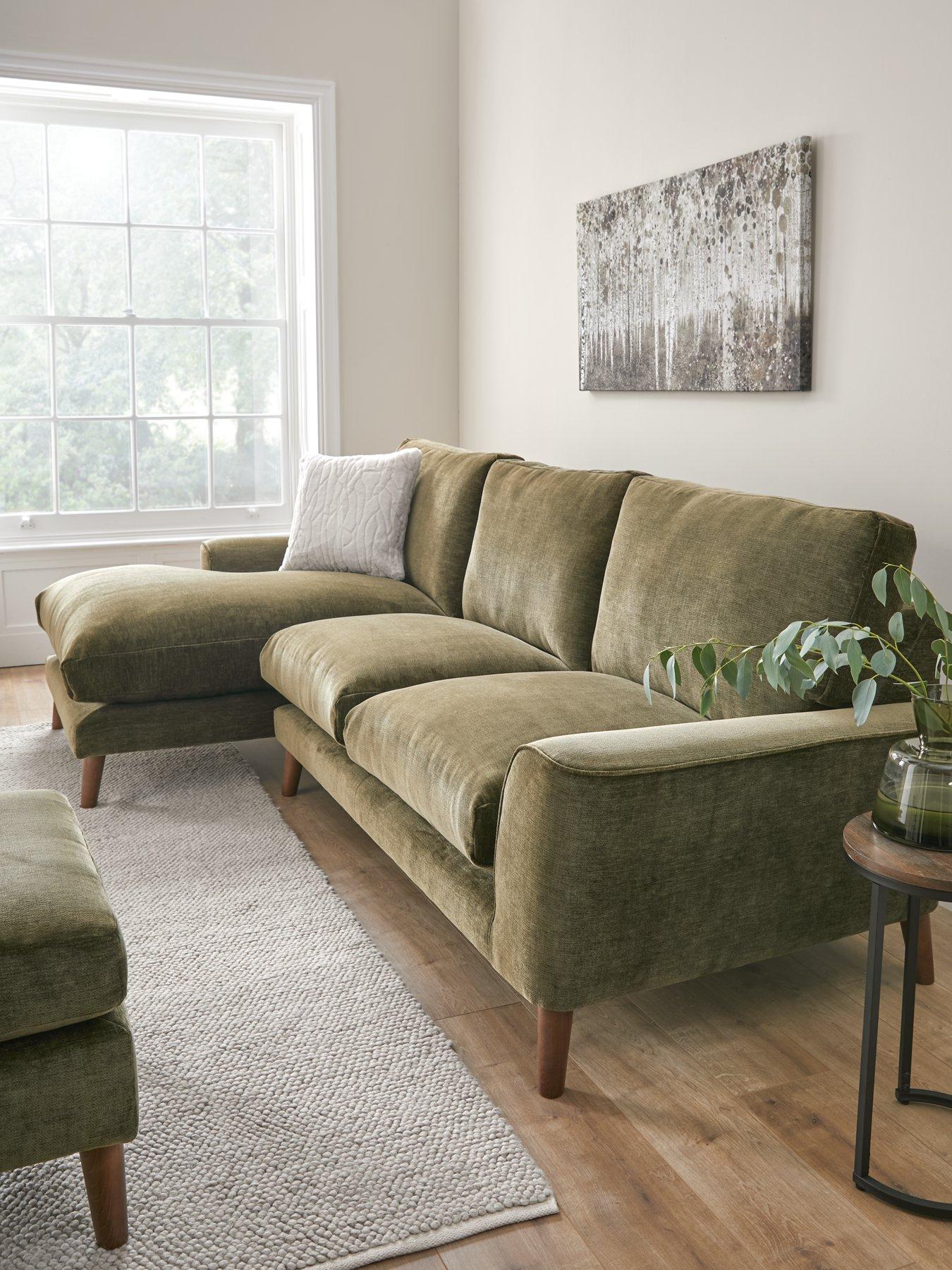 Image 1 of 6 of Very Home Astrid Left Hand Fabric Corner Chaise Sofa&nbsp;- Made to order in the UK
