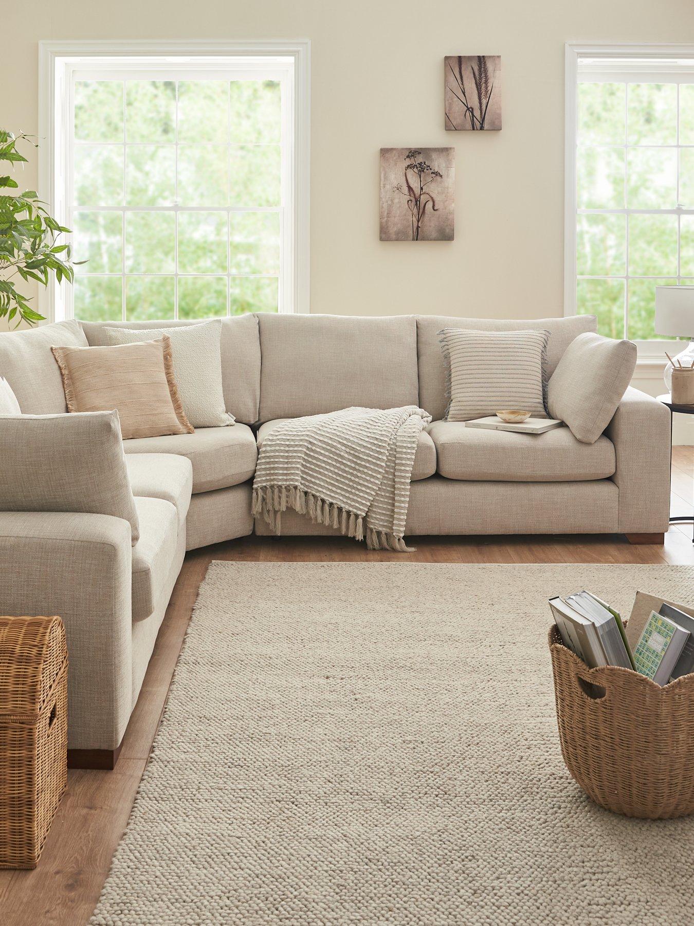 Very Home Heatly Curved Corner Sofa - Made to order in the UK