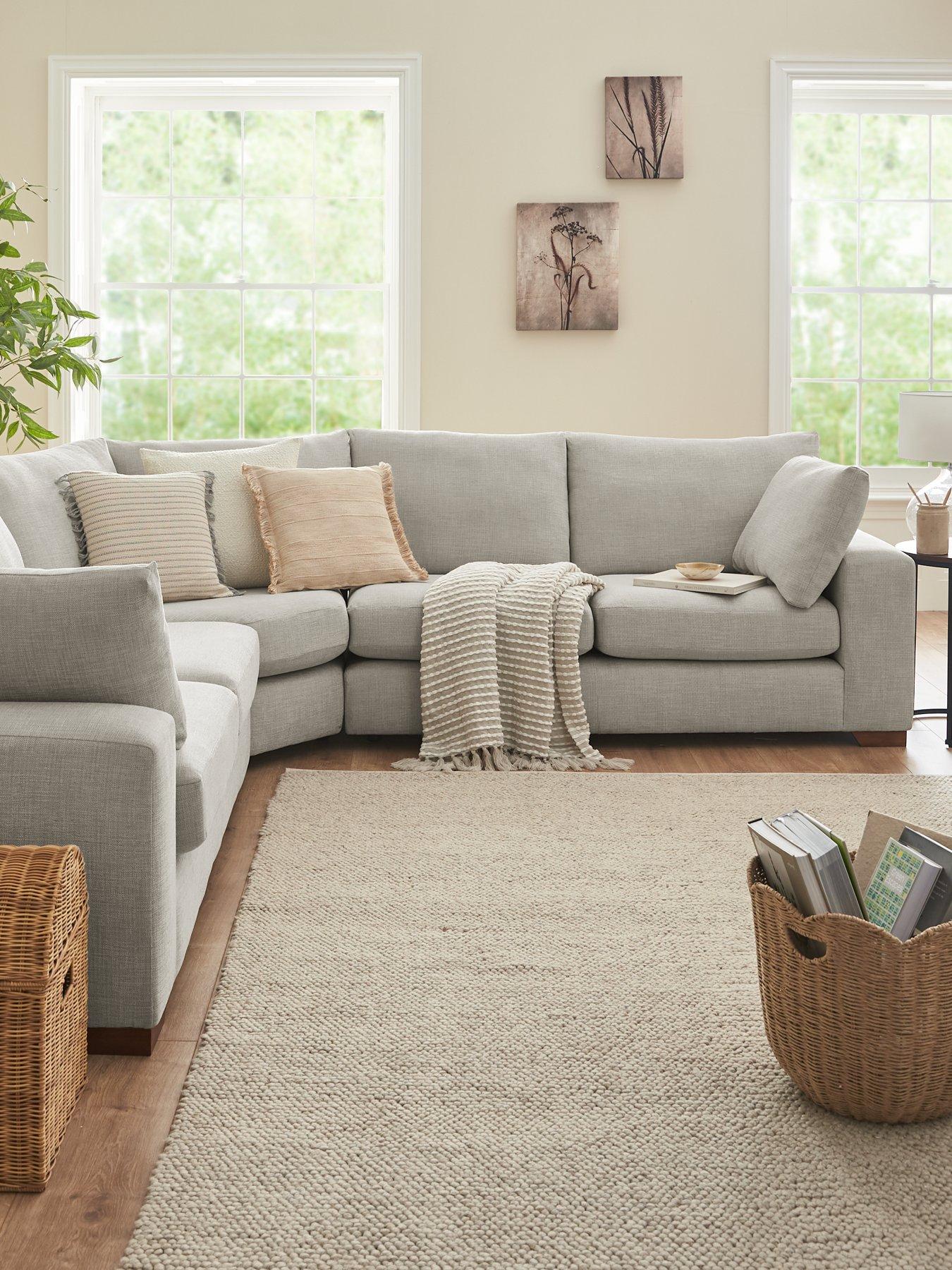Very Home Heatly Curved Corner Sofa - Made to order in the UK