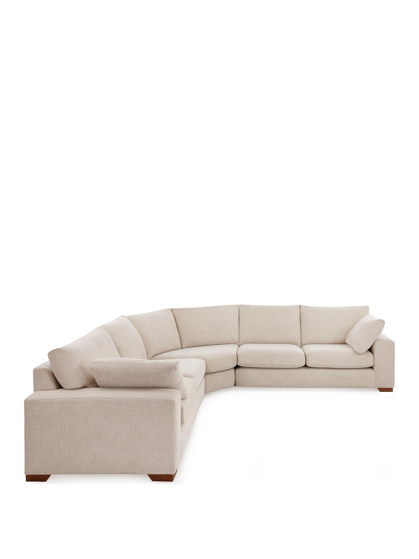  image of very-home-heatly-curved-corner-sofa