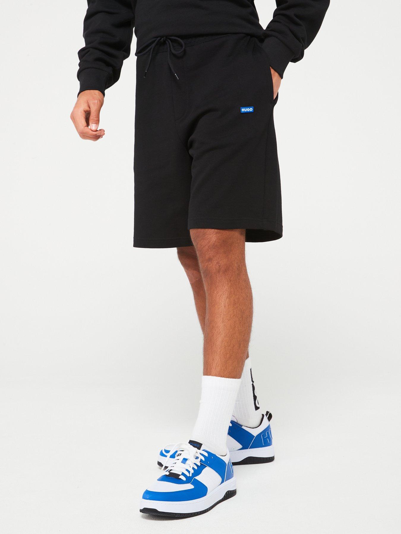 HUGO Blue Nasensio Regular Fit Jersey Shorts- Black