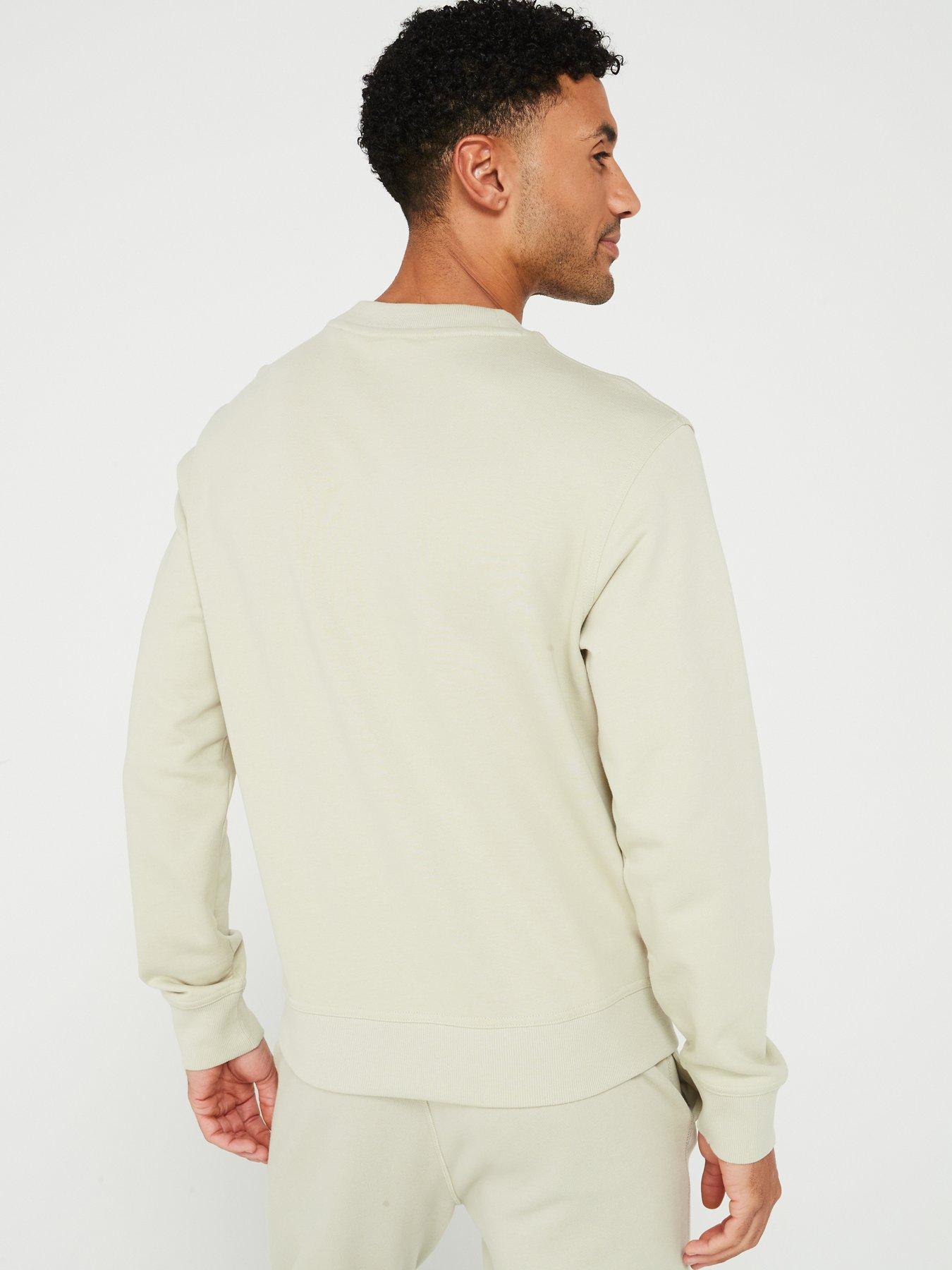  image of boss-wesmallcrew-sweatshirt-light-beige