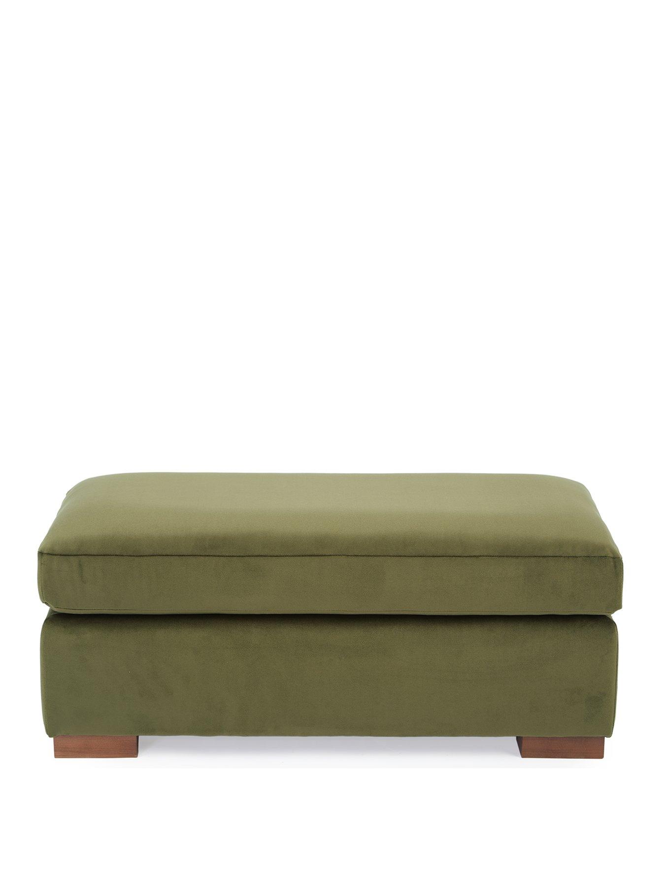 Image 2 of 5 of Very Home Maison Velvet Footstool&nbsp;- Made in the UK