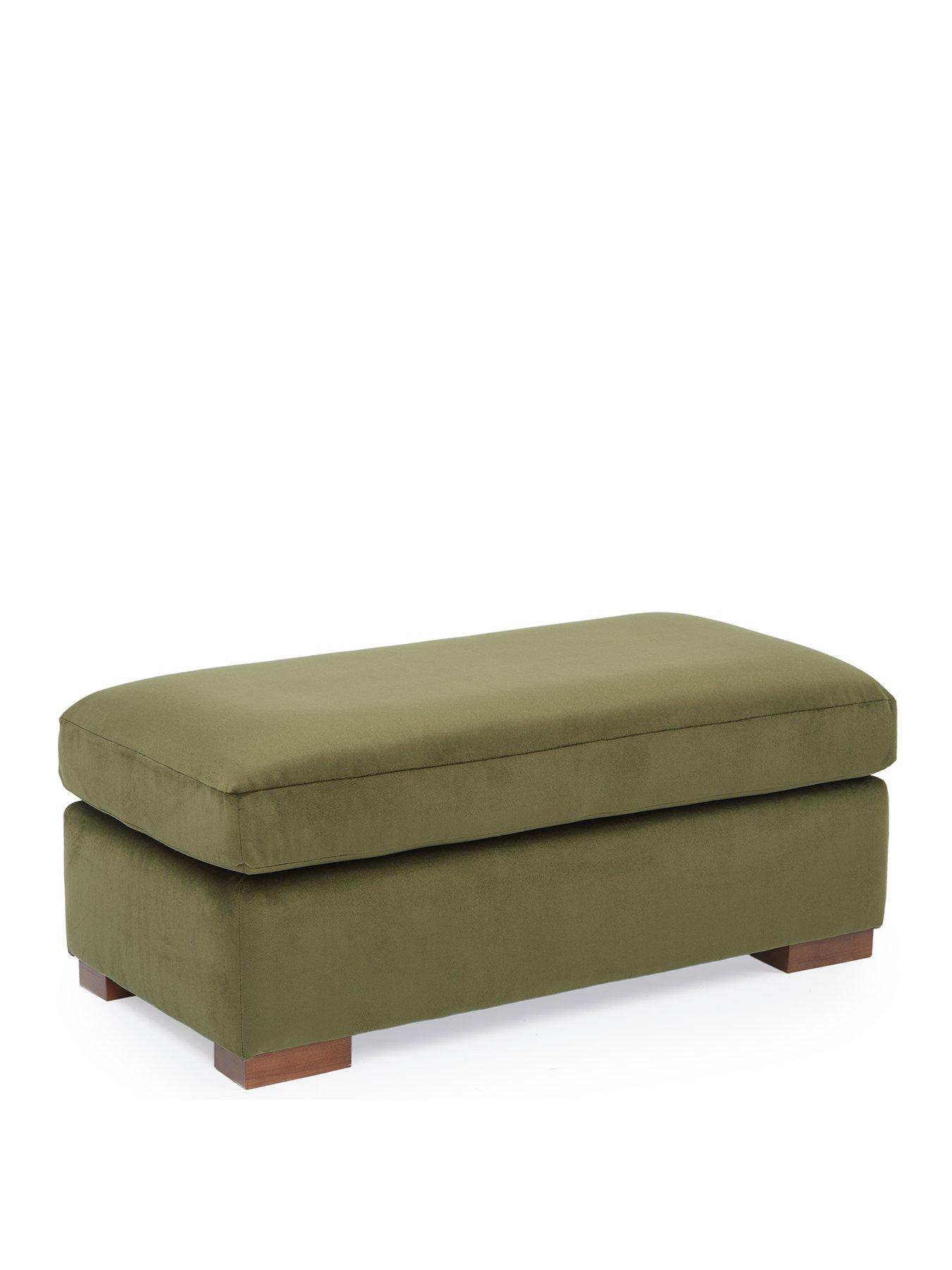 Image 3 of 5 of Very Home Maison Velvet Footstool&nbsp;- Made in the UK