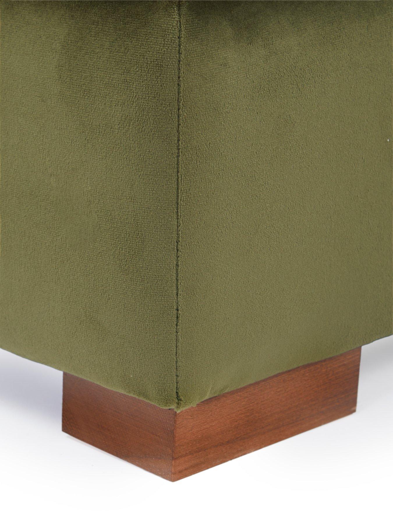 Image 4 of 5 of Very Home Maison Velvet Footstool&nbsp;- Made in the UK