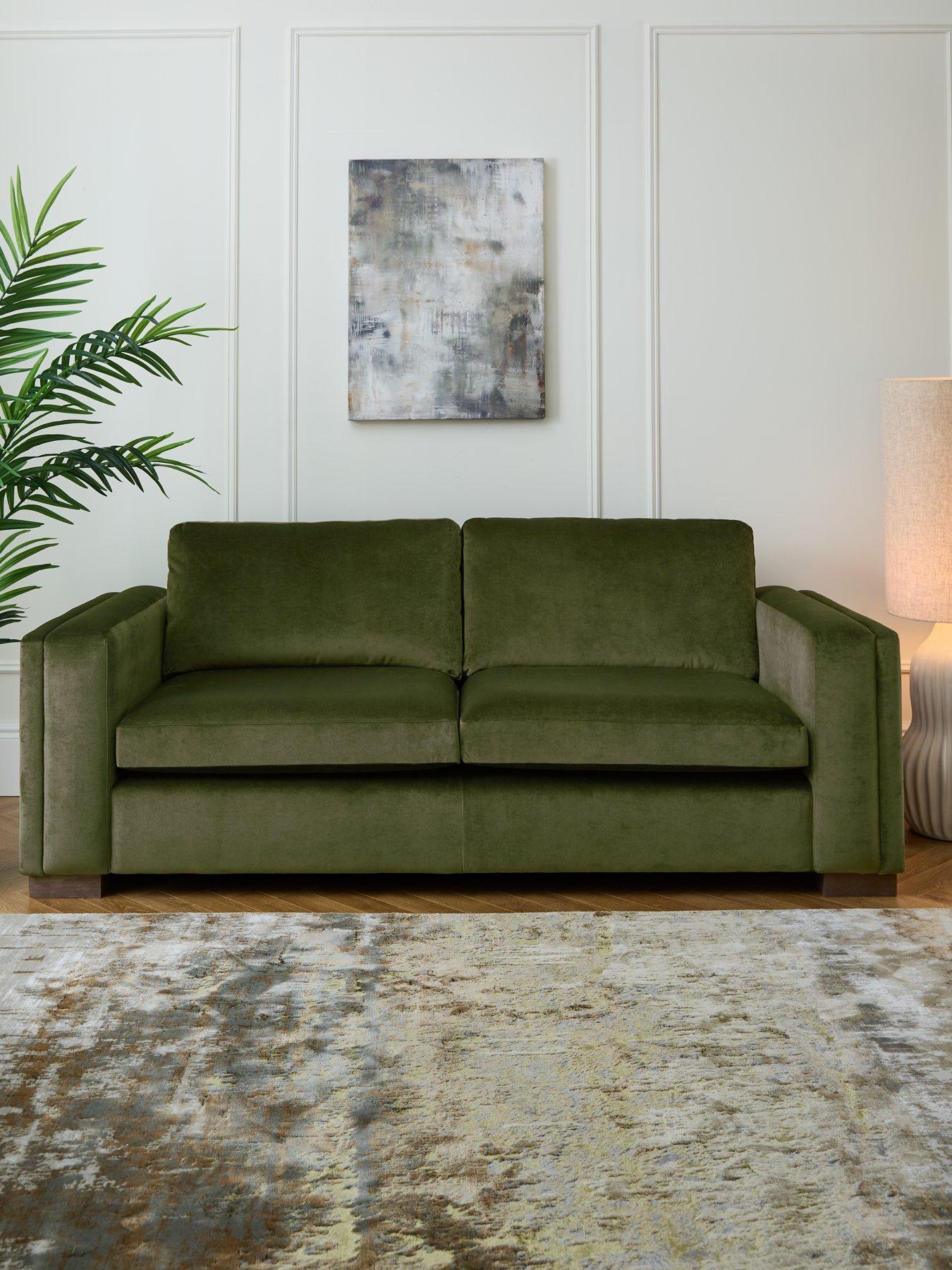 undefined Maison Velvet 3 Seater Sofa - Made to order in the UK