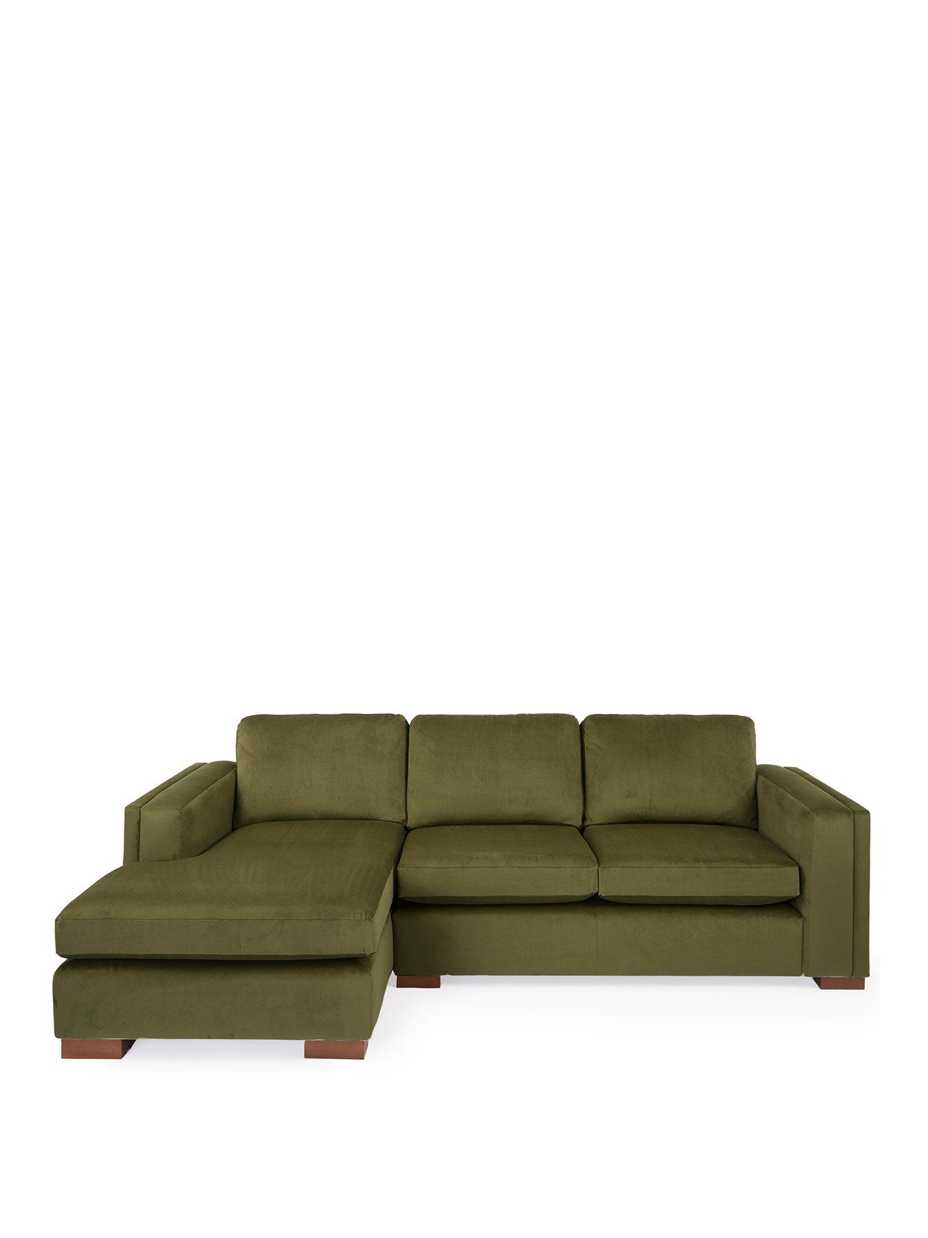  image of very-home-maison-velvet-left-hand-corner-chaise-sofanbsp--made-to-order-in-the-uk