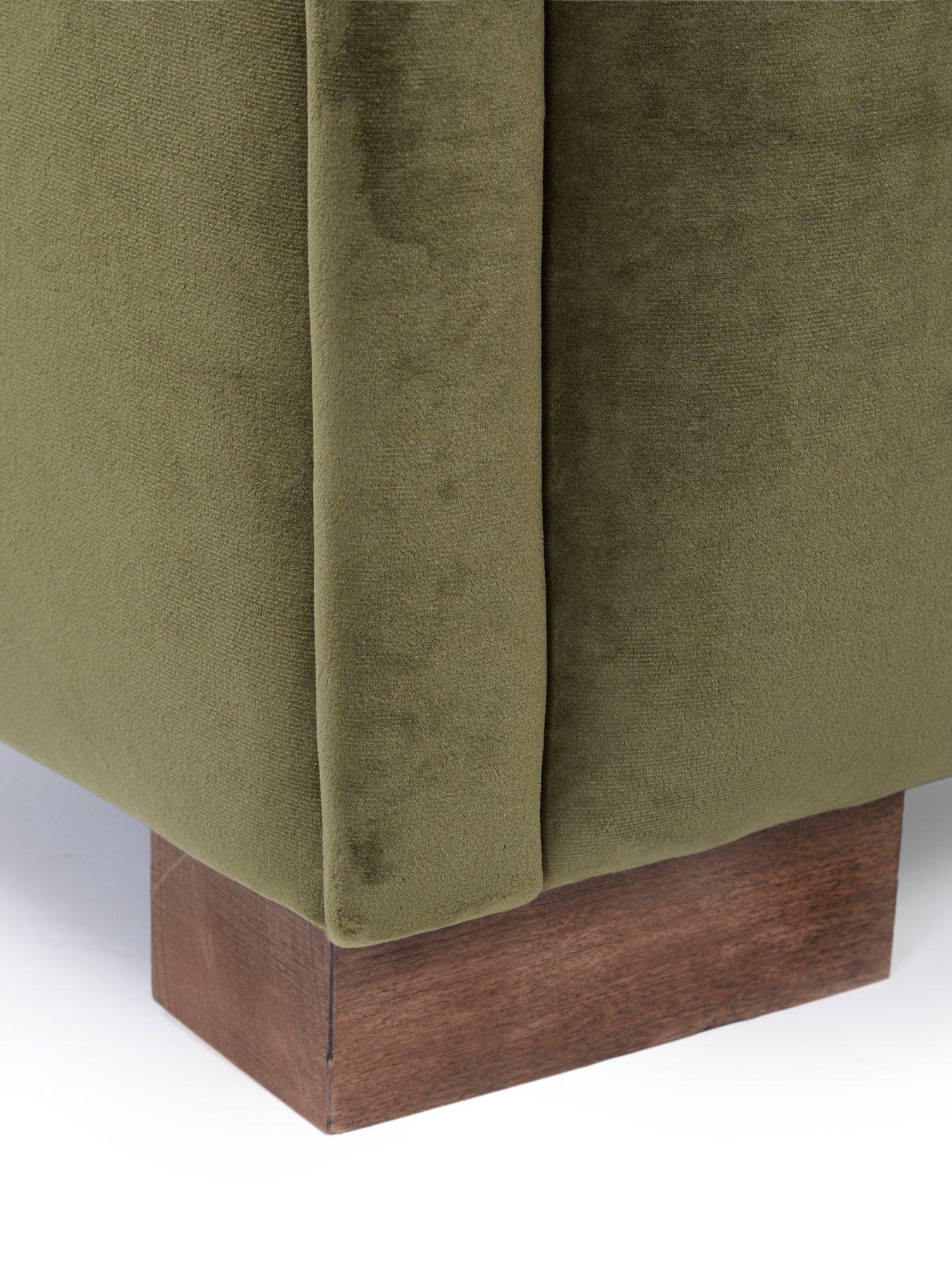  image of very-home-maison-velvet-left-hand-corner-chaise-sofanbsp--made-to-order-in-the-uk